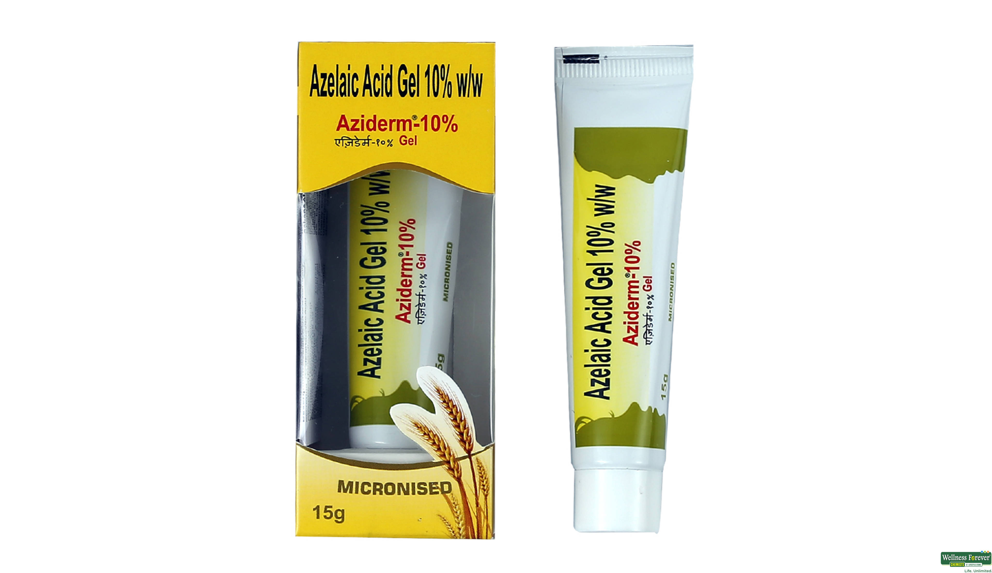 AZIDERM 10% GEL 15GM- 1, 15GM, 