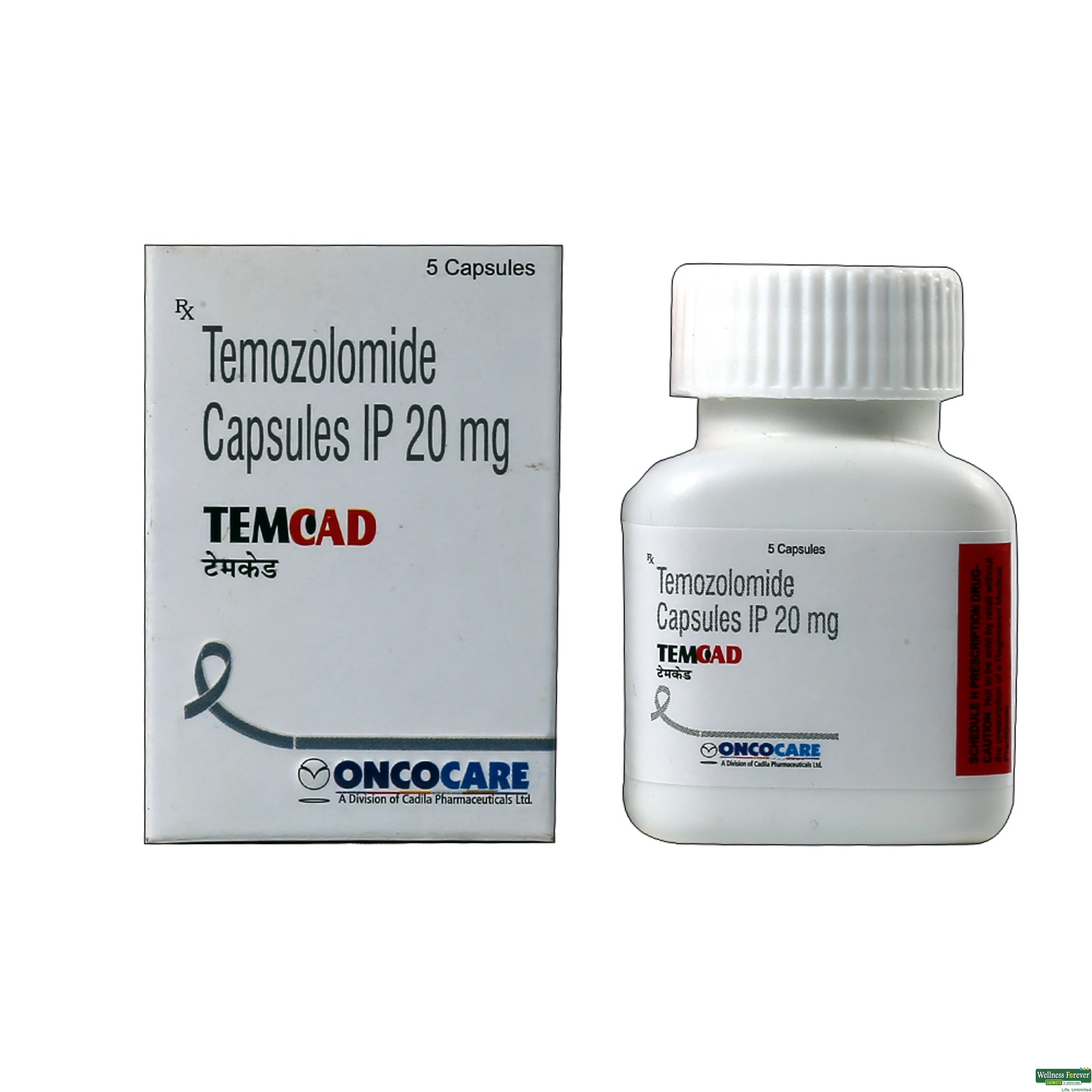 TEMCAD 20MG 5CAP-image