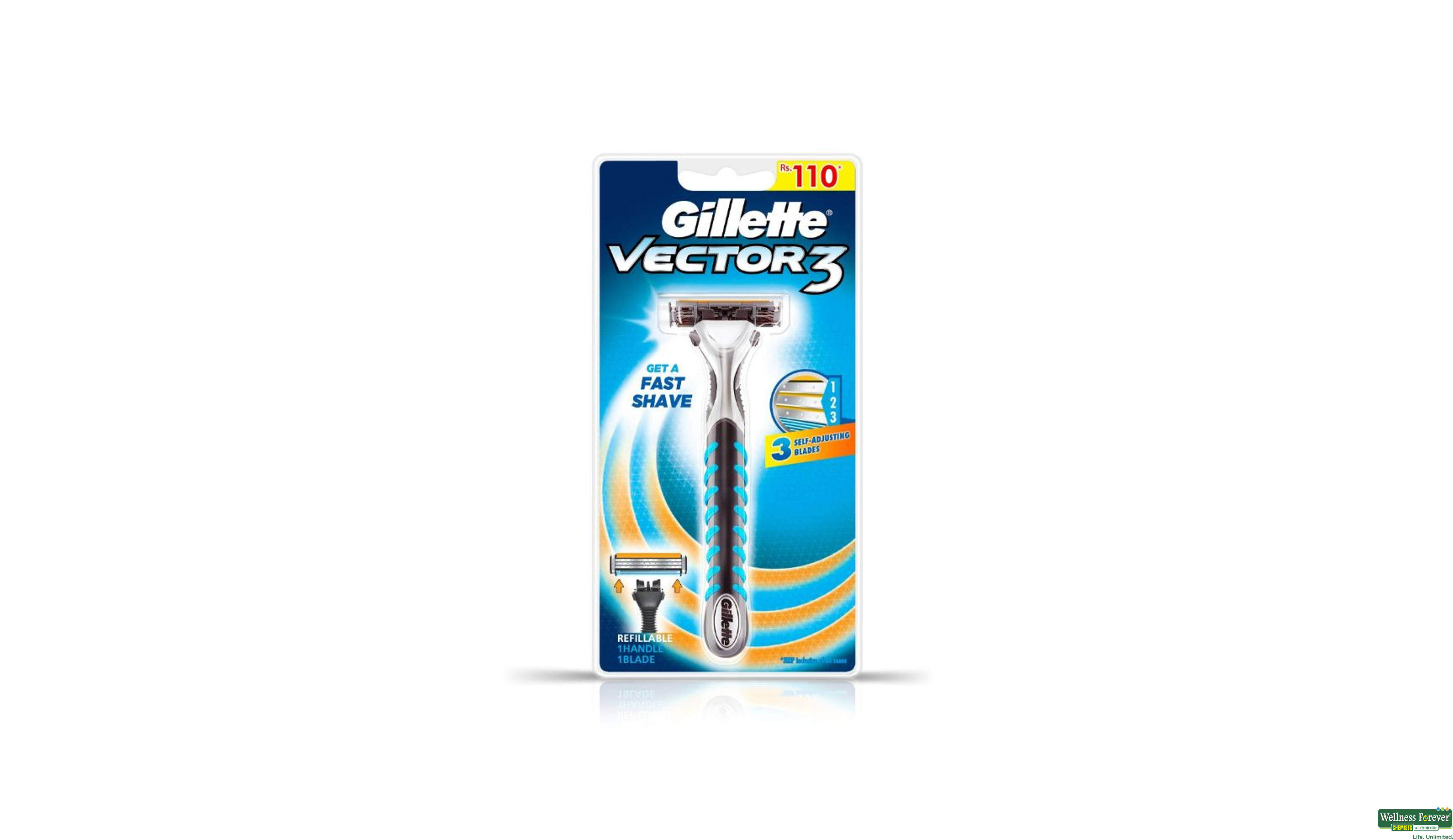 GILL SH/RAZOR VECTOR3 1PC- 1, 1PC, 