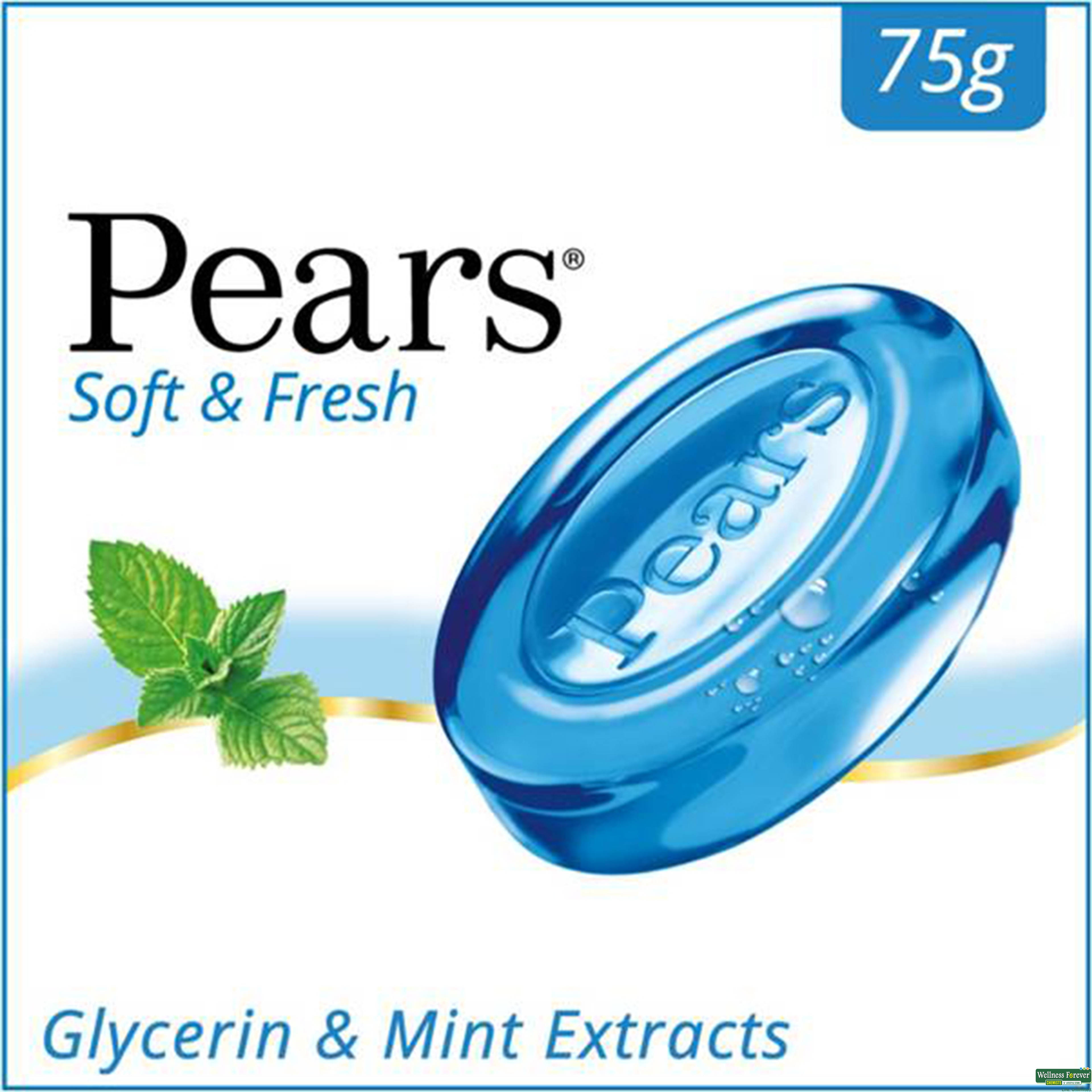 Pears Soft & Fresh Soap Bar, 75 g-image