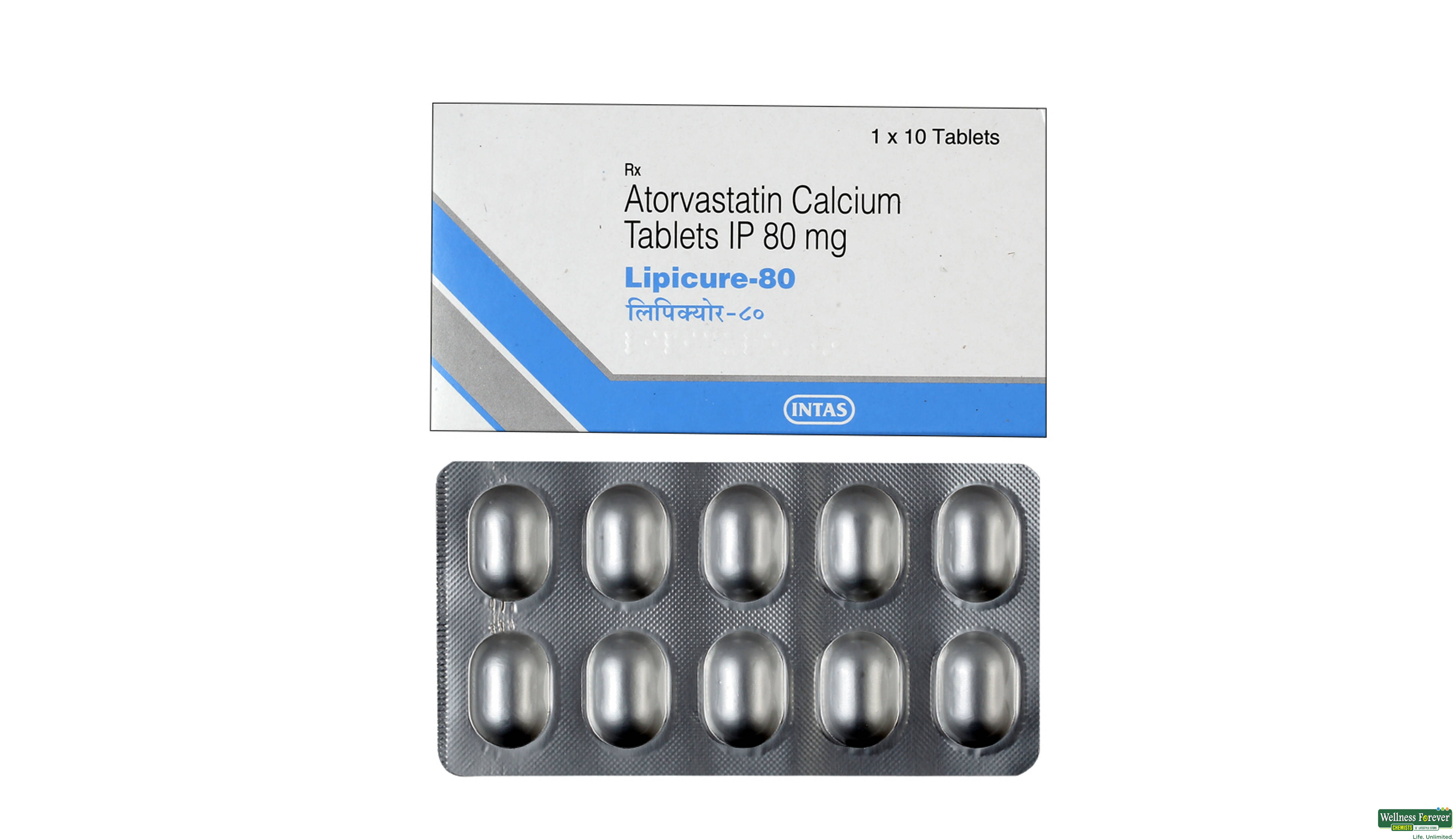 LIPICURE 80MG 10TAB- 1, 10TAB, 