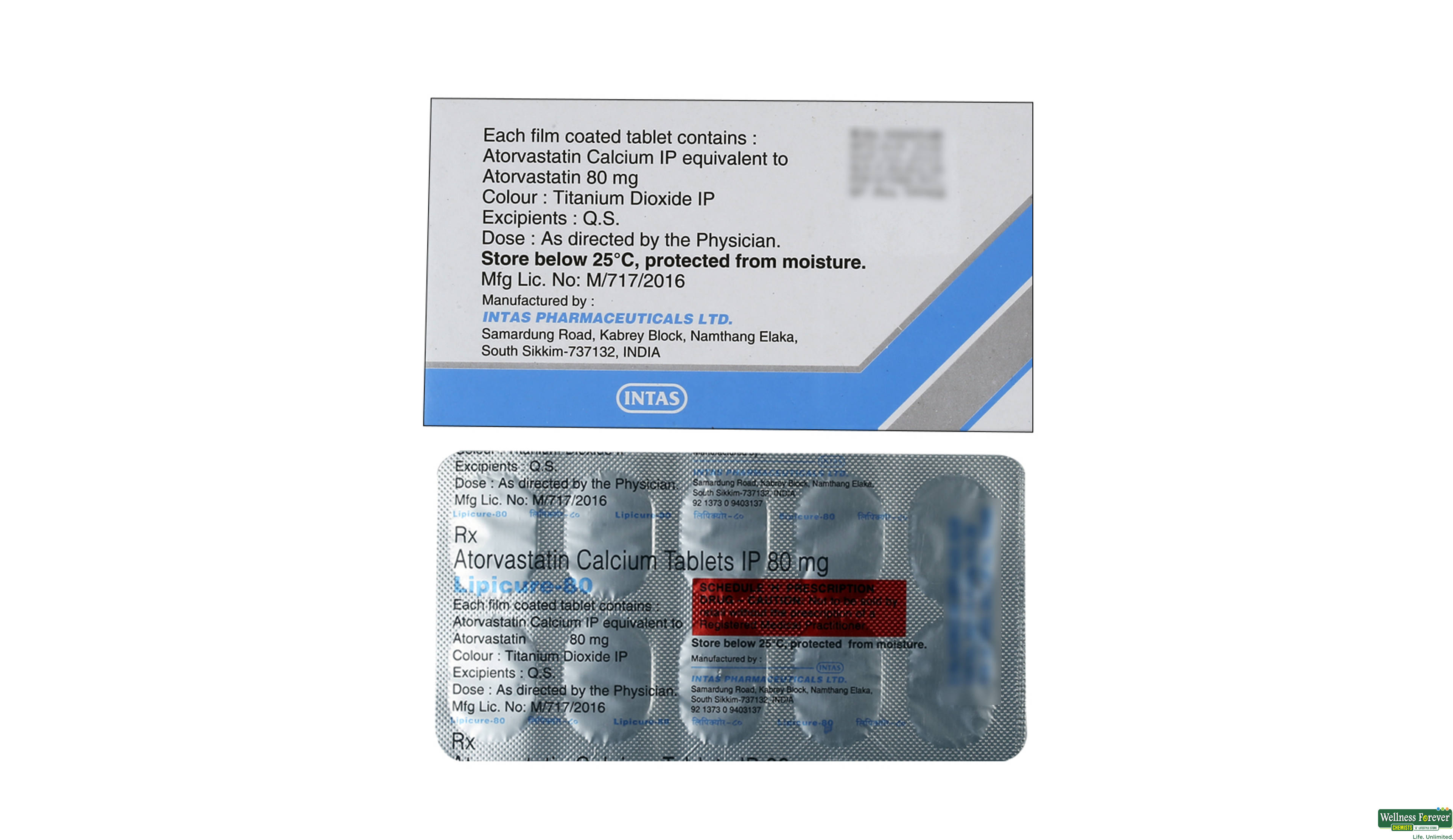 LIPICURE 80MG 10TAB- 2, 10TAB, 