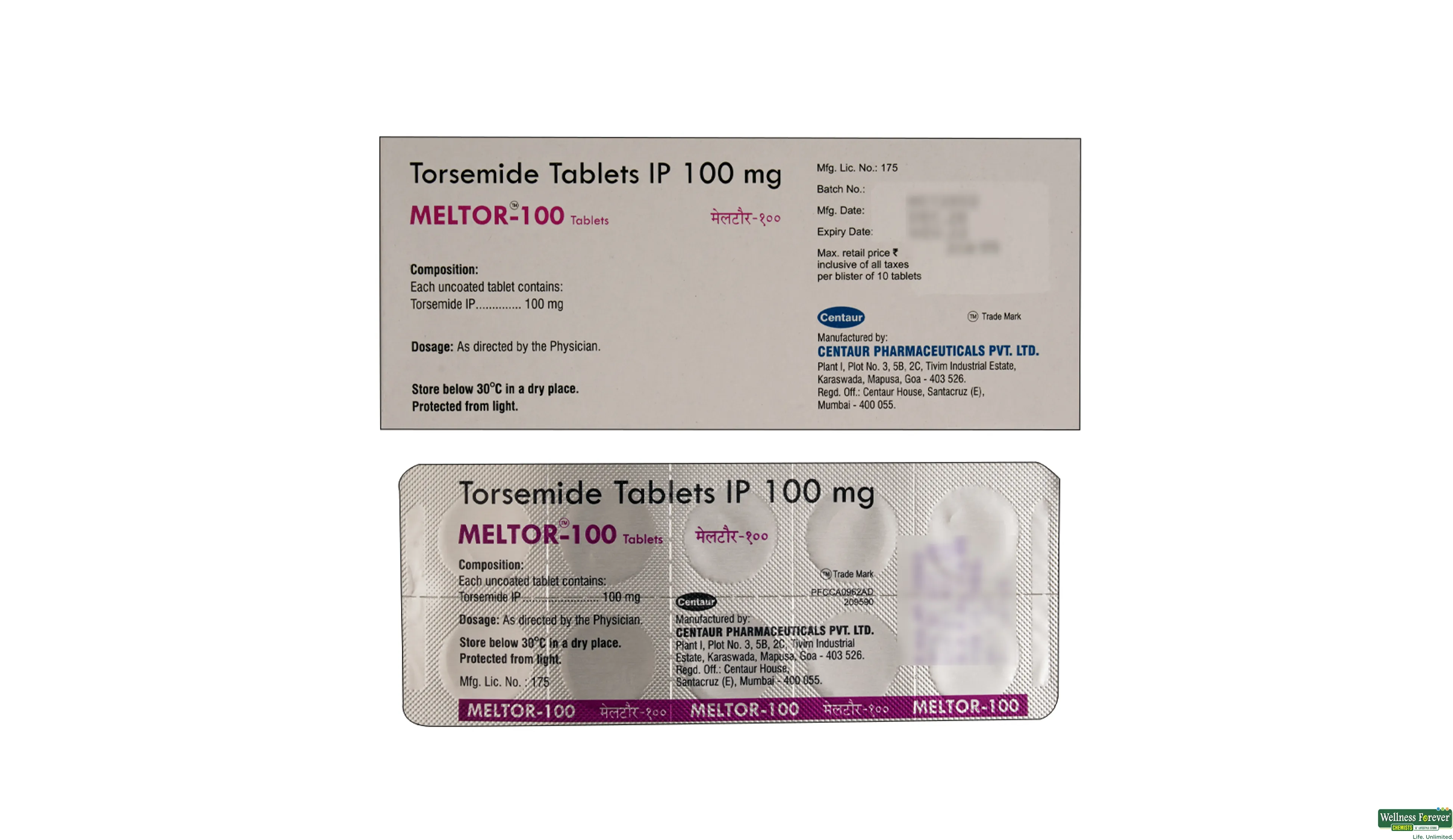 MELTOR-100MG 10TAB- 2, 10TAB, 