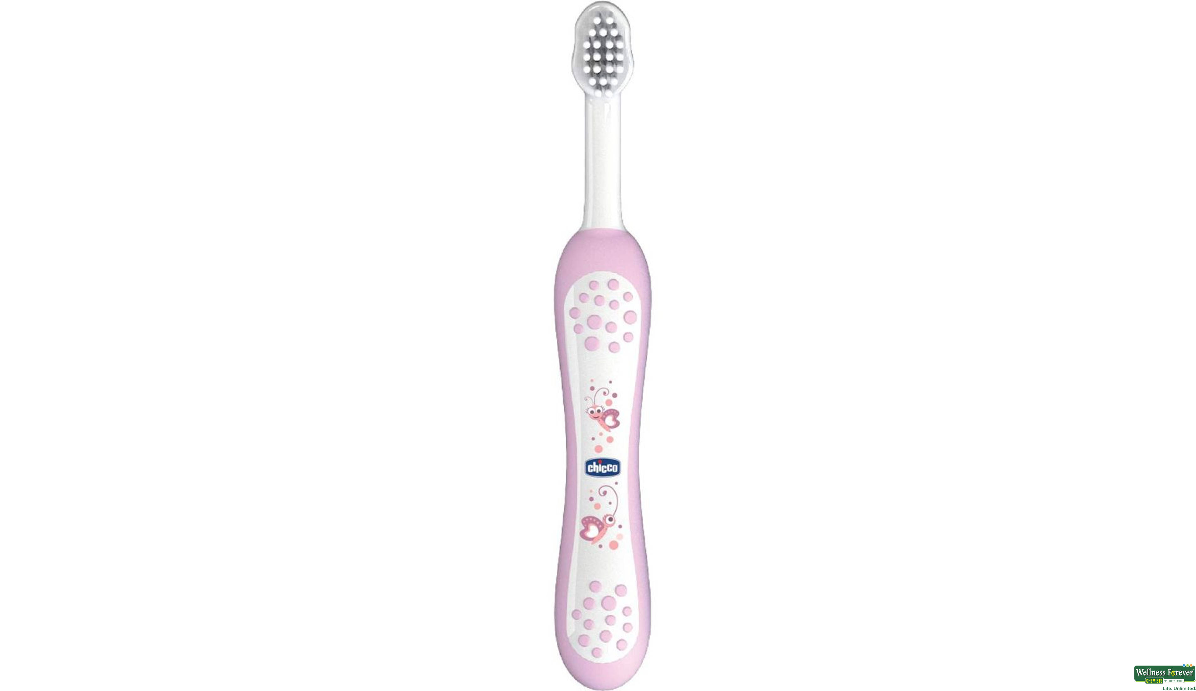 CHICCO T/BRUSH 6M+ PINK 1PC- 2, 1PC, 