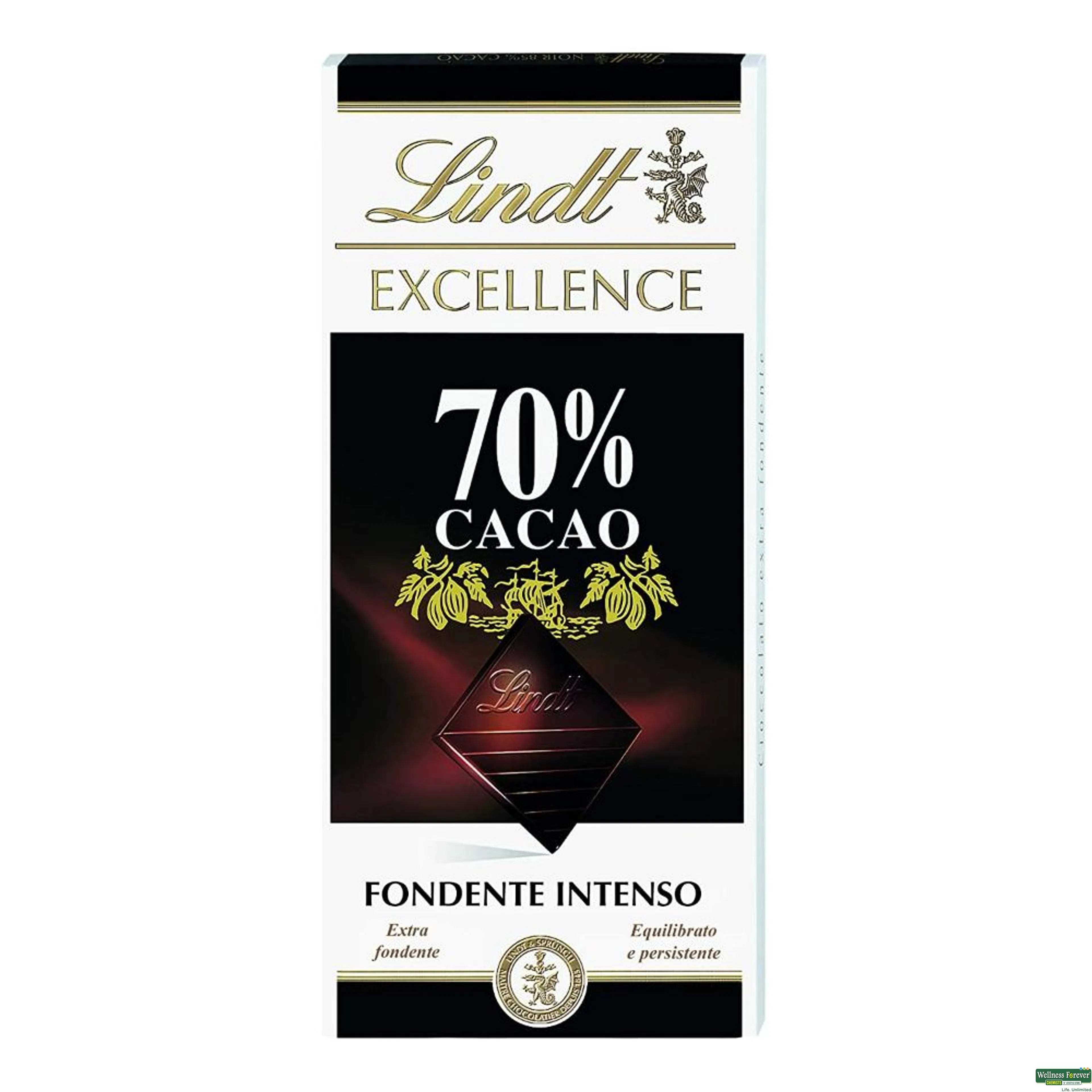 LINDT CHOC EXCE COCOA DARK 70% 100GM-I-image