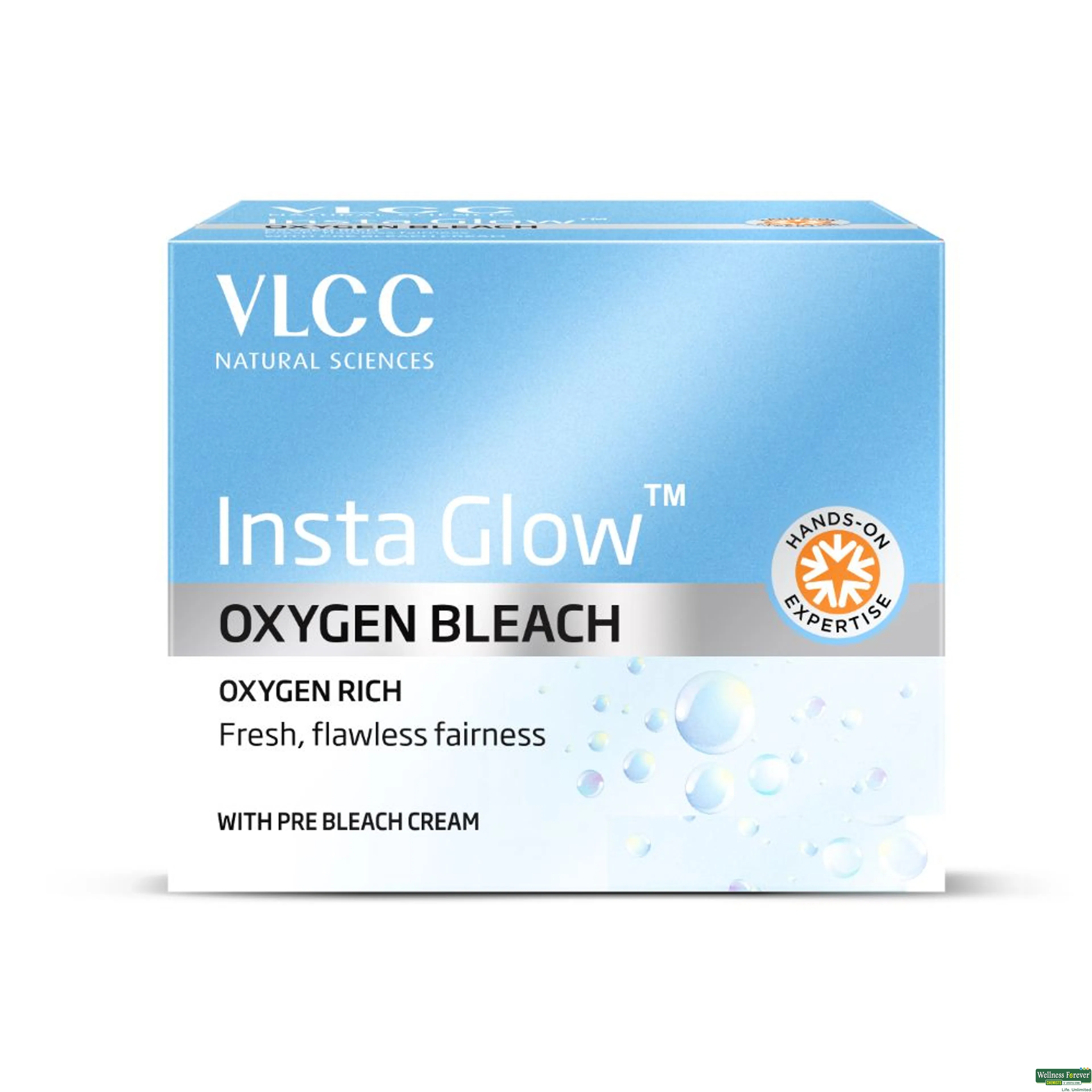 VLCC BLEACH INSTA GLOW QXYGEN 51.4GM-image