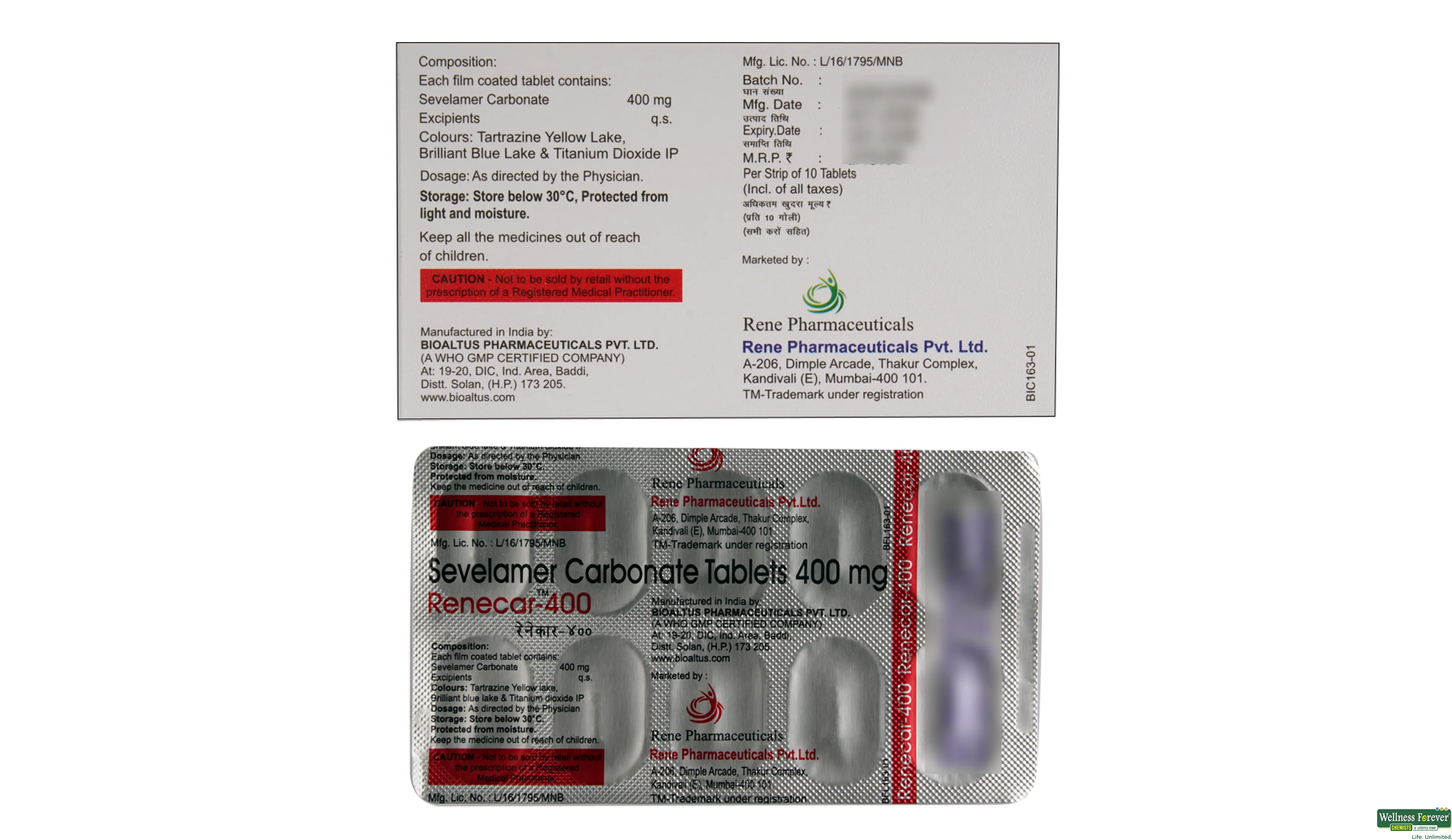 RENECAR 400MG 10TAB- 2, 10TAB, 