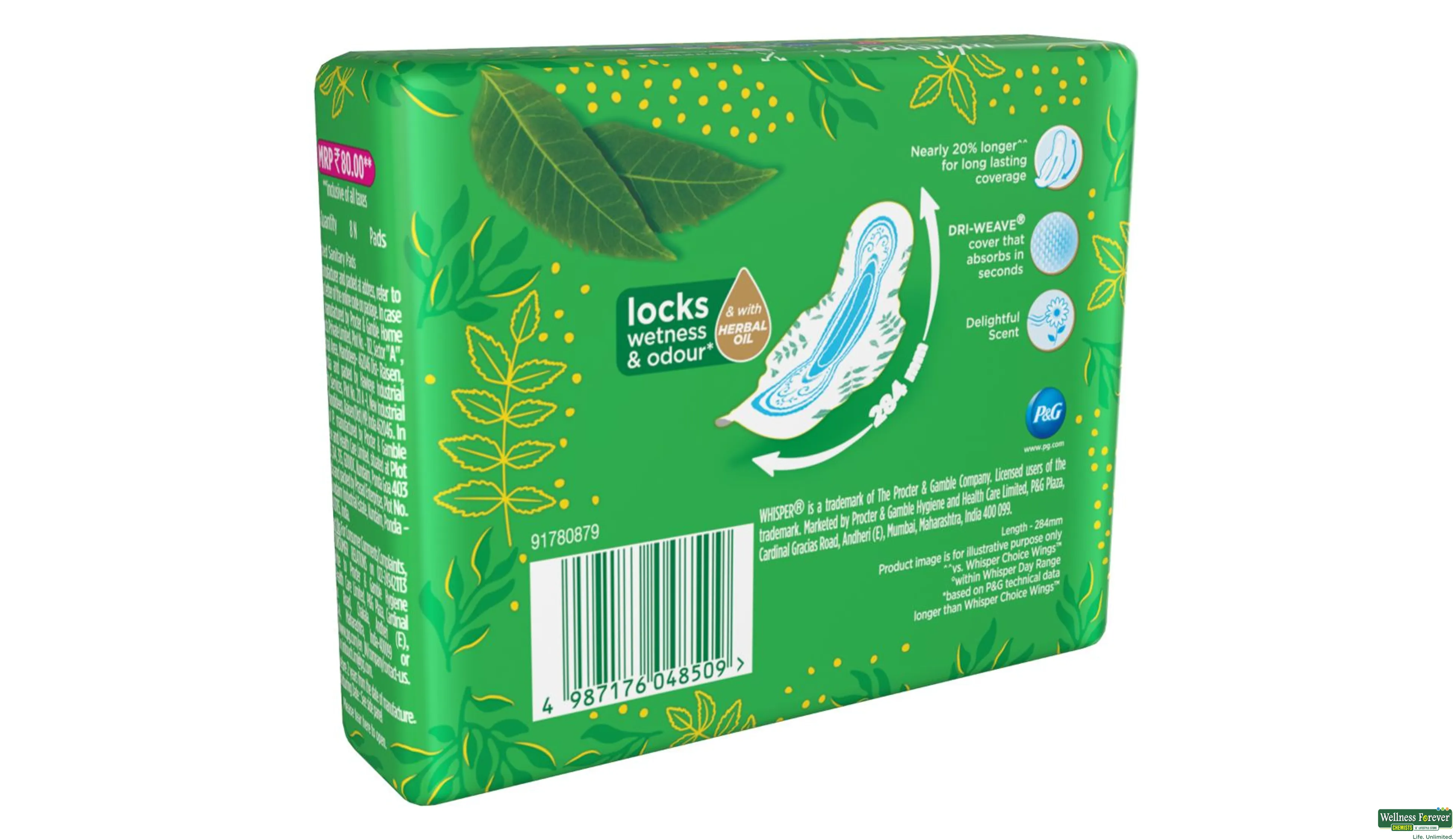 Buy Whisper Sanitary Pads Ultra Night Wings Xl+ 30Pc Online at Best Prices