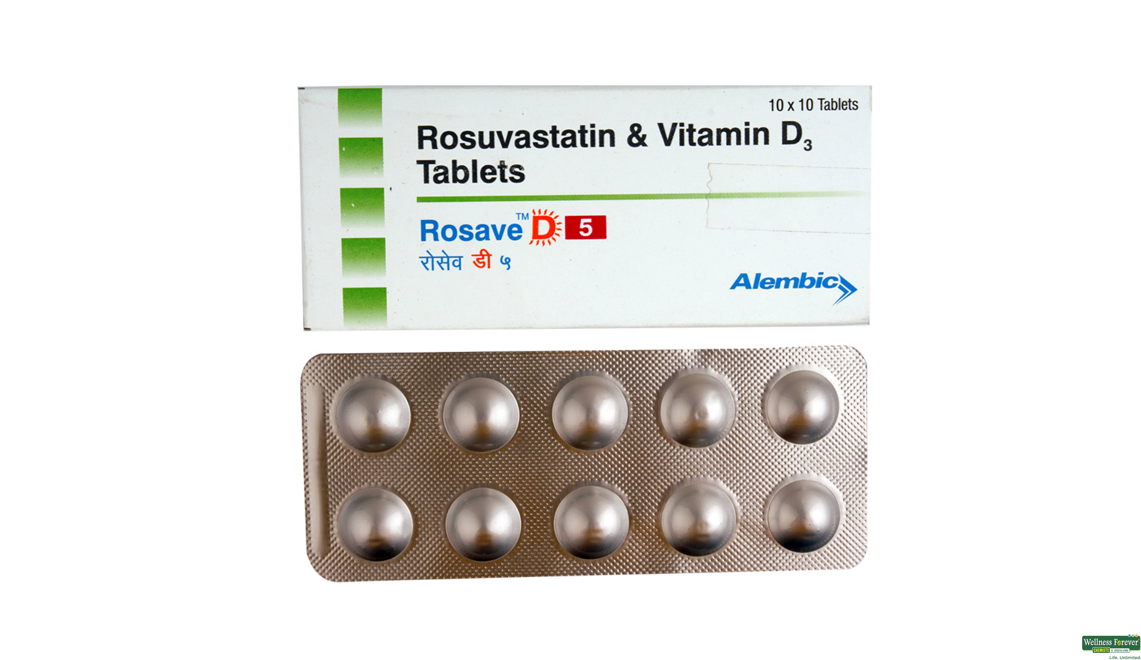 ROSAVE-D 5MG 10TAB- 1, 10TAB, 