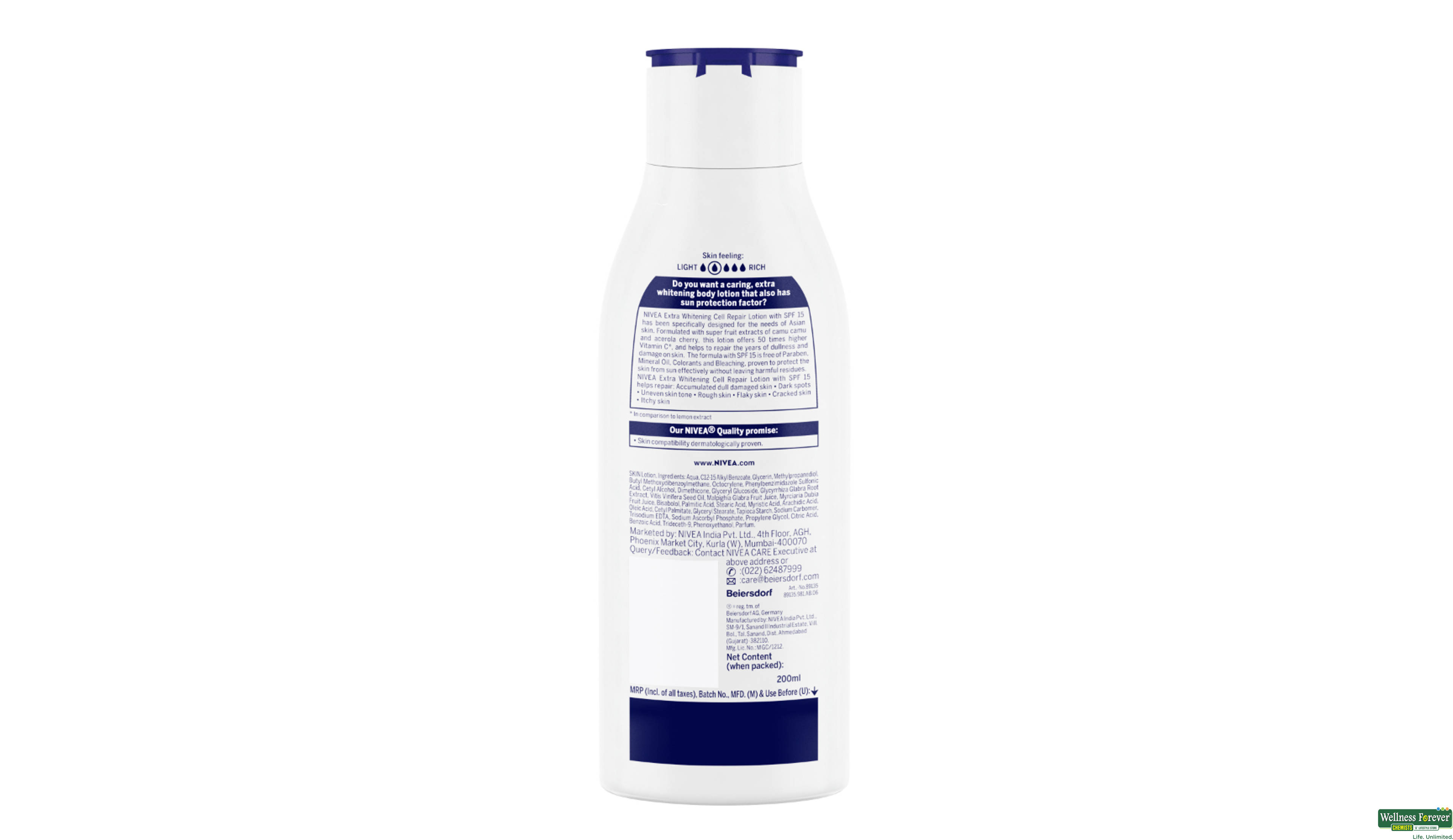 NIVEA B/LTN EXTRA WHITENING SPF15 200ML- 2, 200ML, 