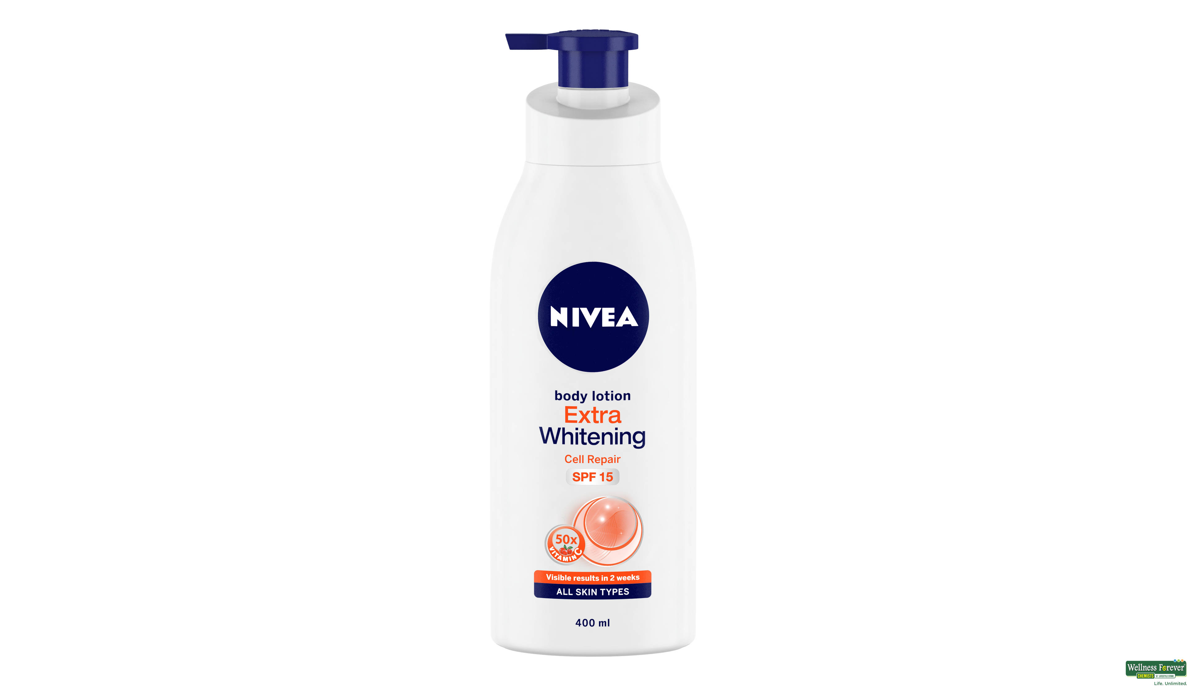 NIVEA B/LTN EXTRA WHITETNING SPF15 400ML- 1, 400ML, 