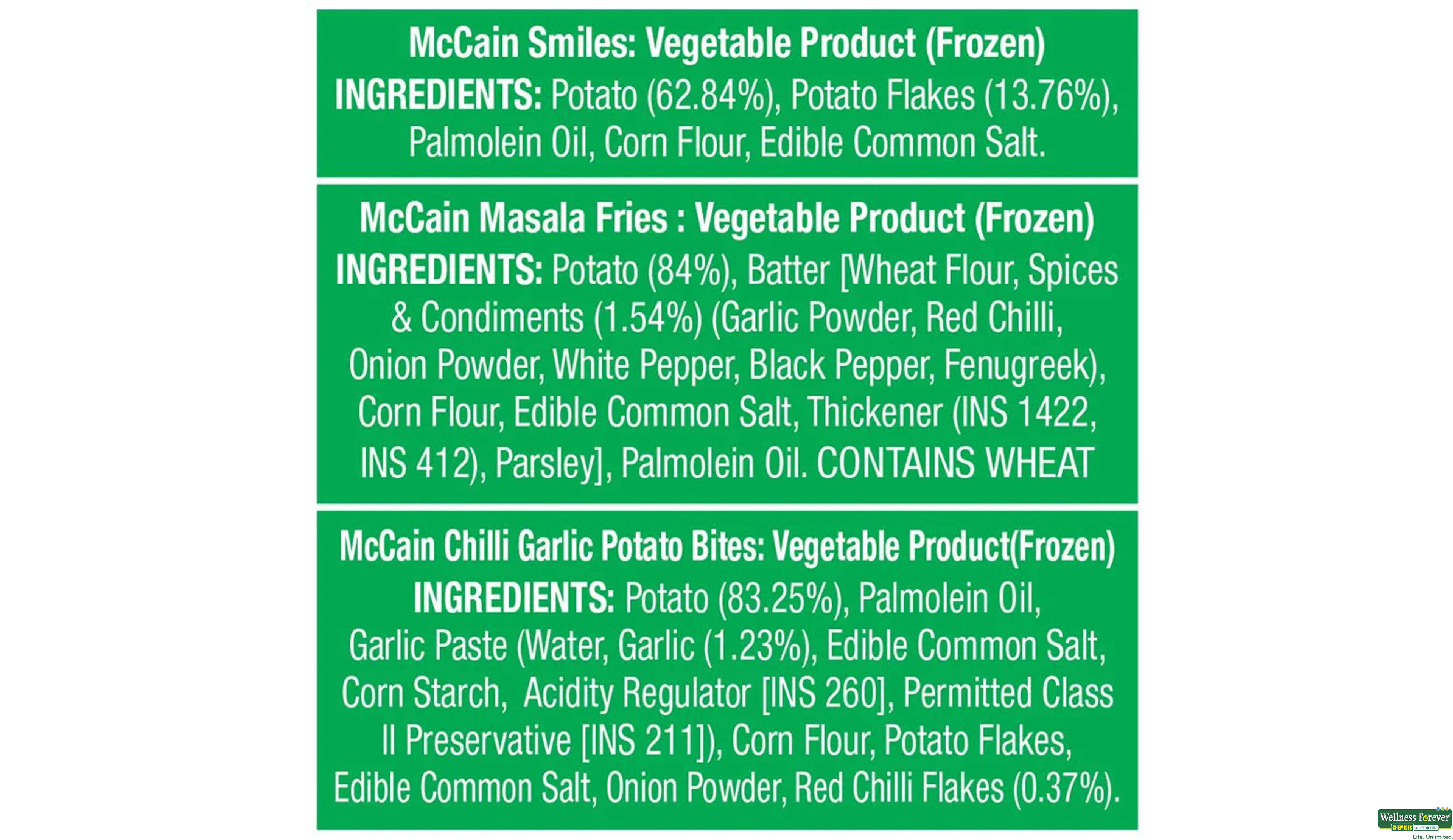 MCCAIN VARIETY PACK 550GM- 4, 550GM, 