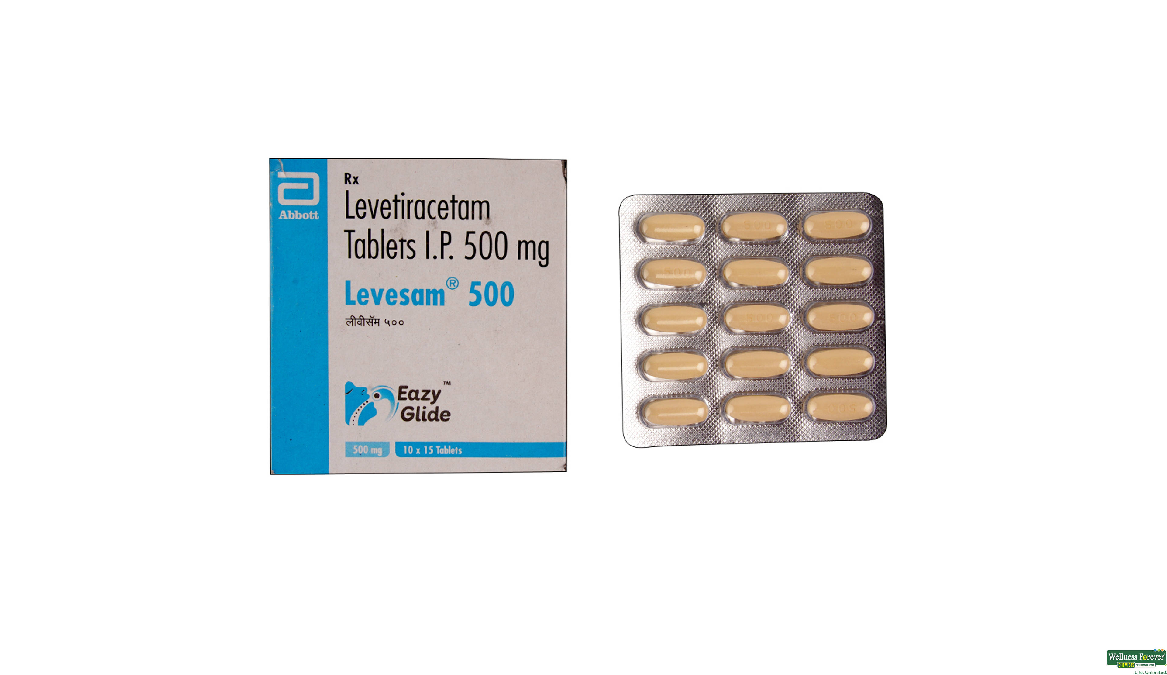 LEVESAM 500MG 15TAB- 1, 15TAB, 