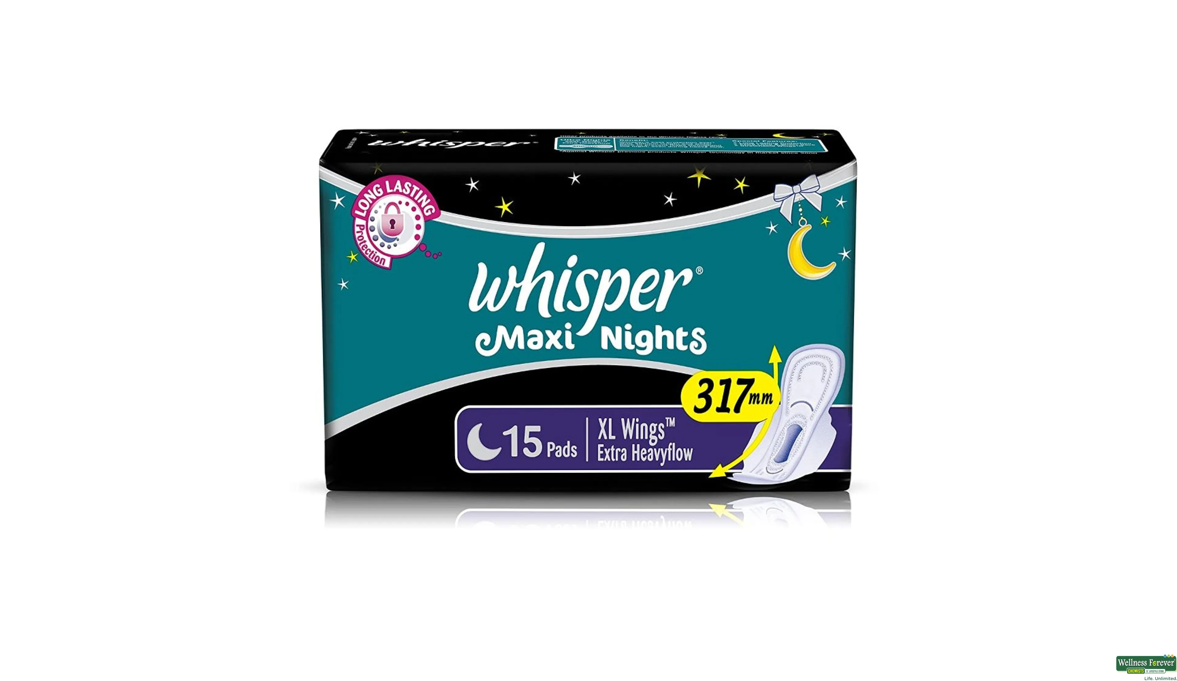 Buy Whisper Maxi Fit Regular Sanitary Pads 15's Online at Discounted Price