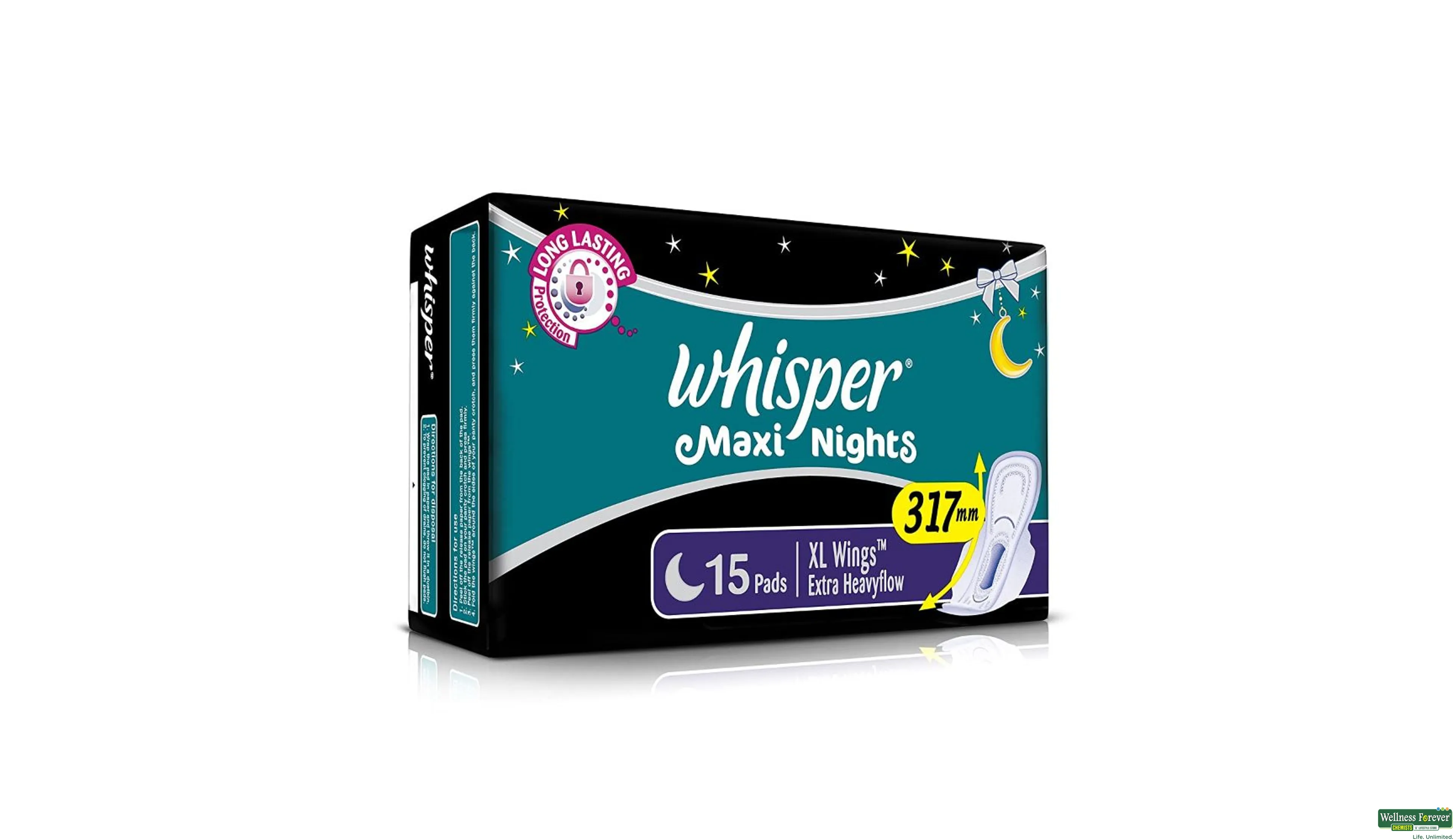 Buy Whisper Sanitary Pads Ultra Night Wings Xl+ 30Pc Online at Best Prices