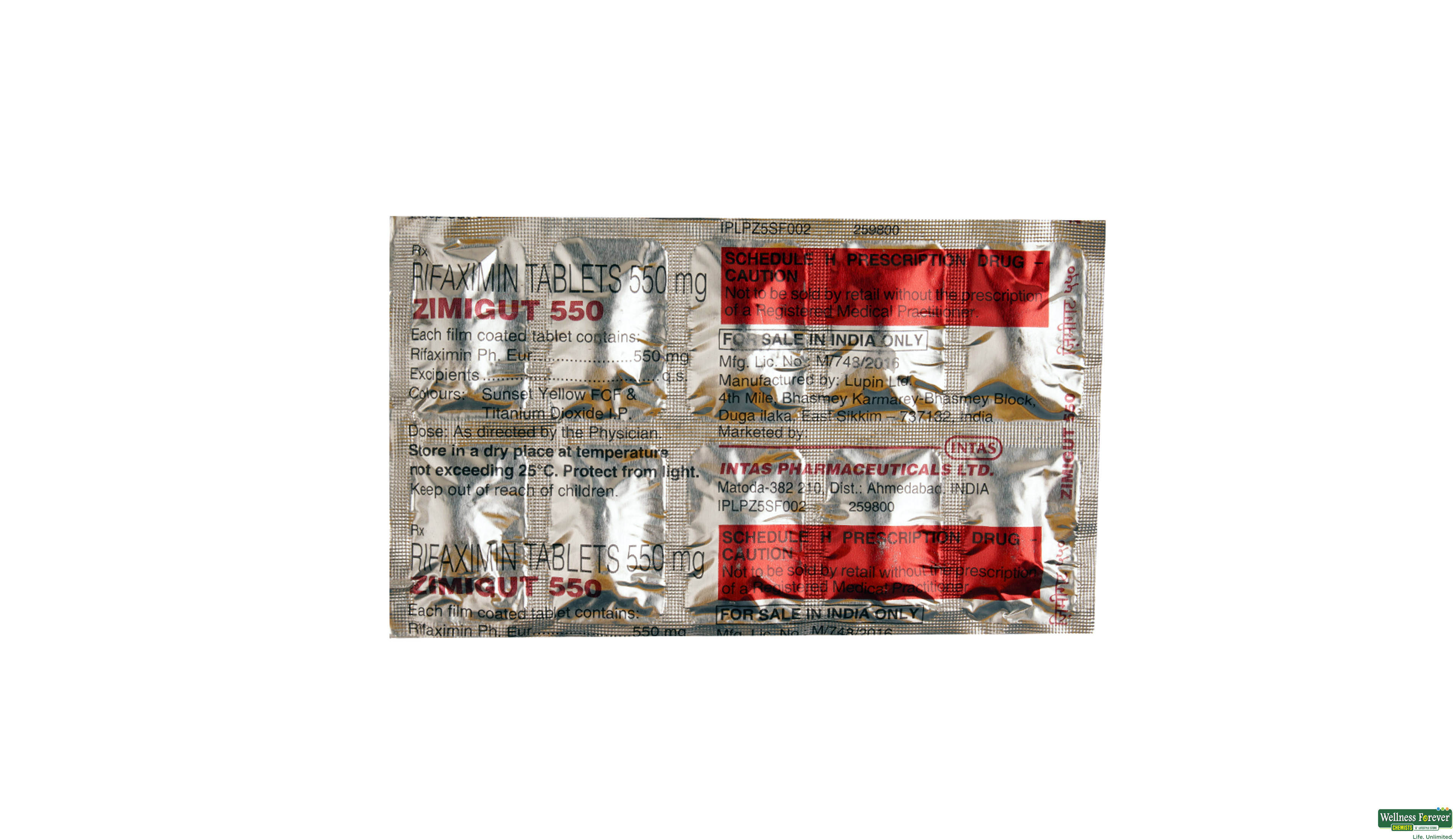 ZIMIGUT 550MG 10TAB- 1, 10TAB, 