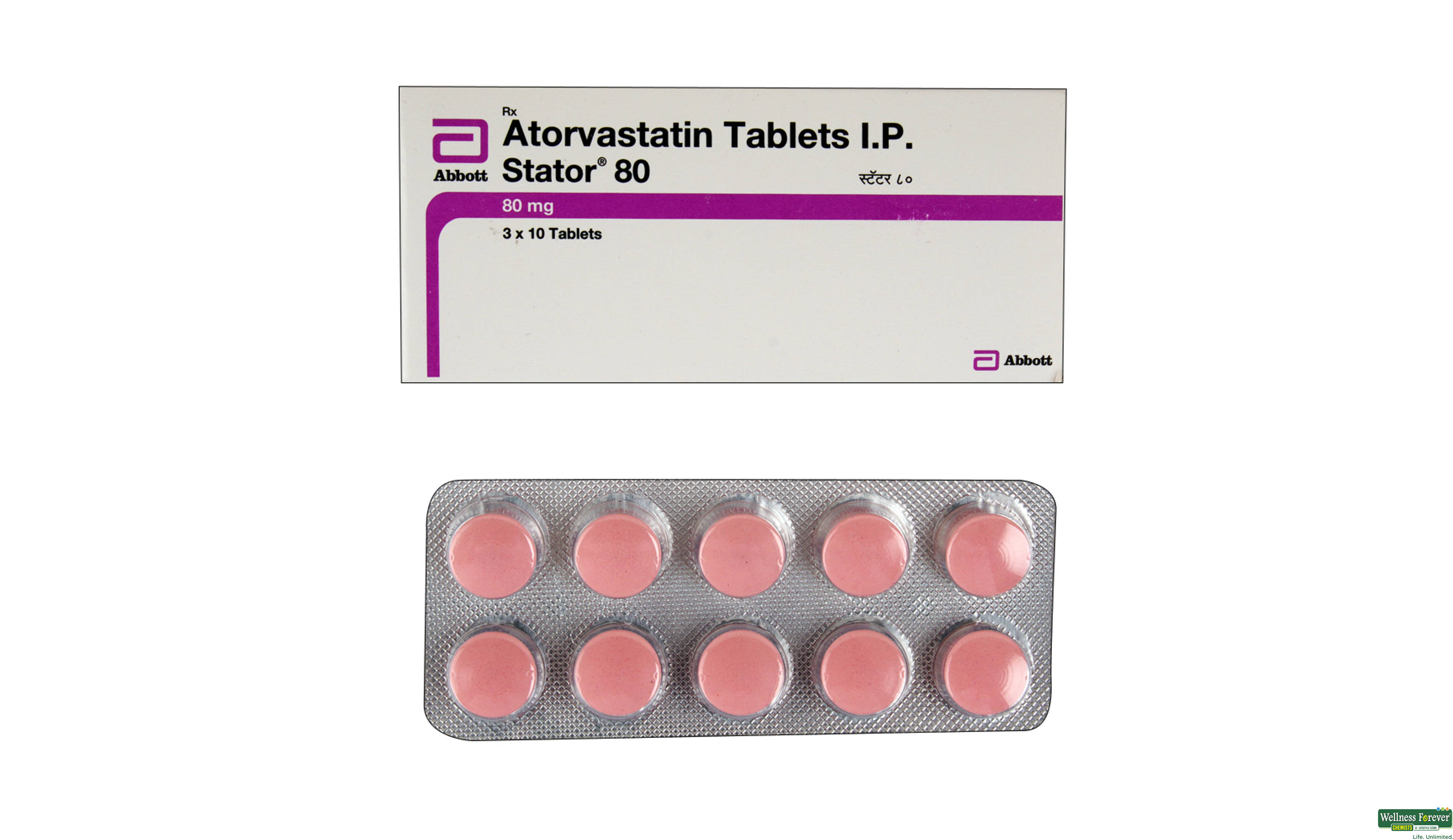 STATOR 80MG 10TAB- 1, 10TAB, 