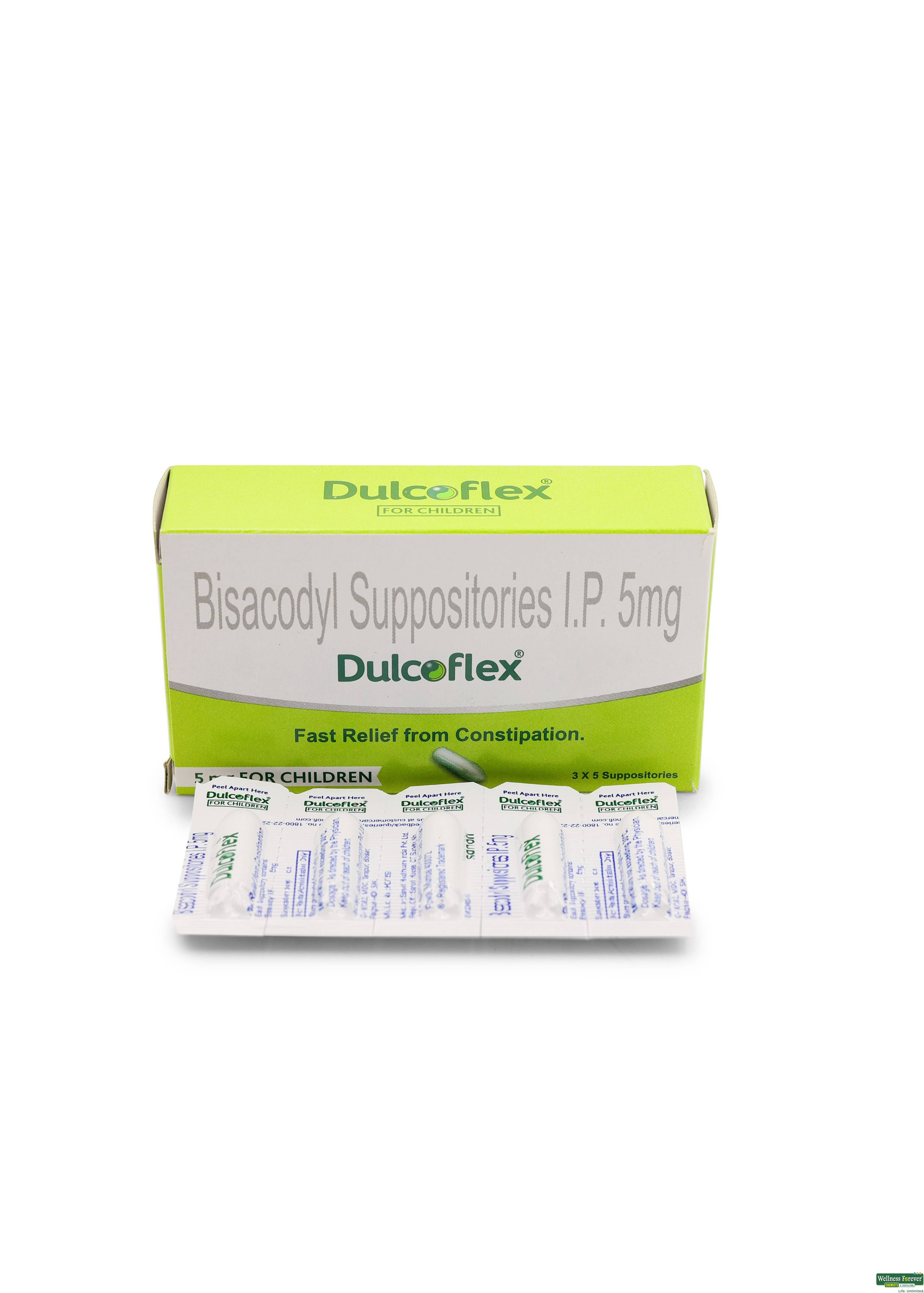 DULCOFLEX 5MG SUPP CHILD 5PCS-image