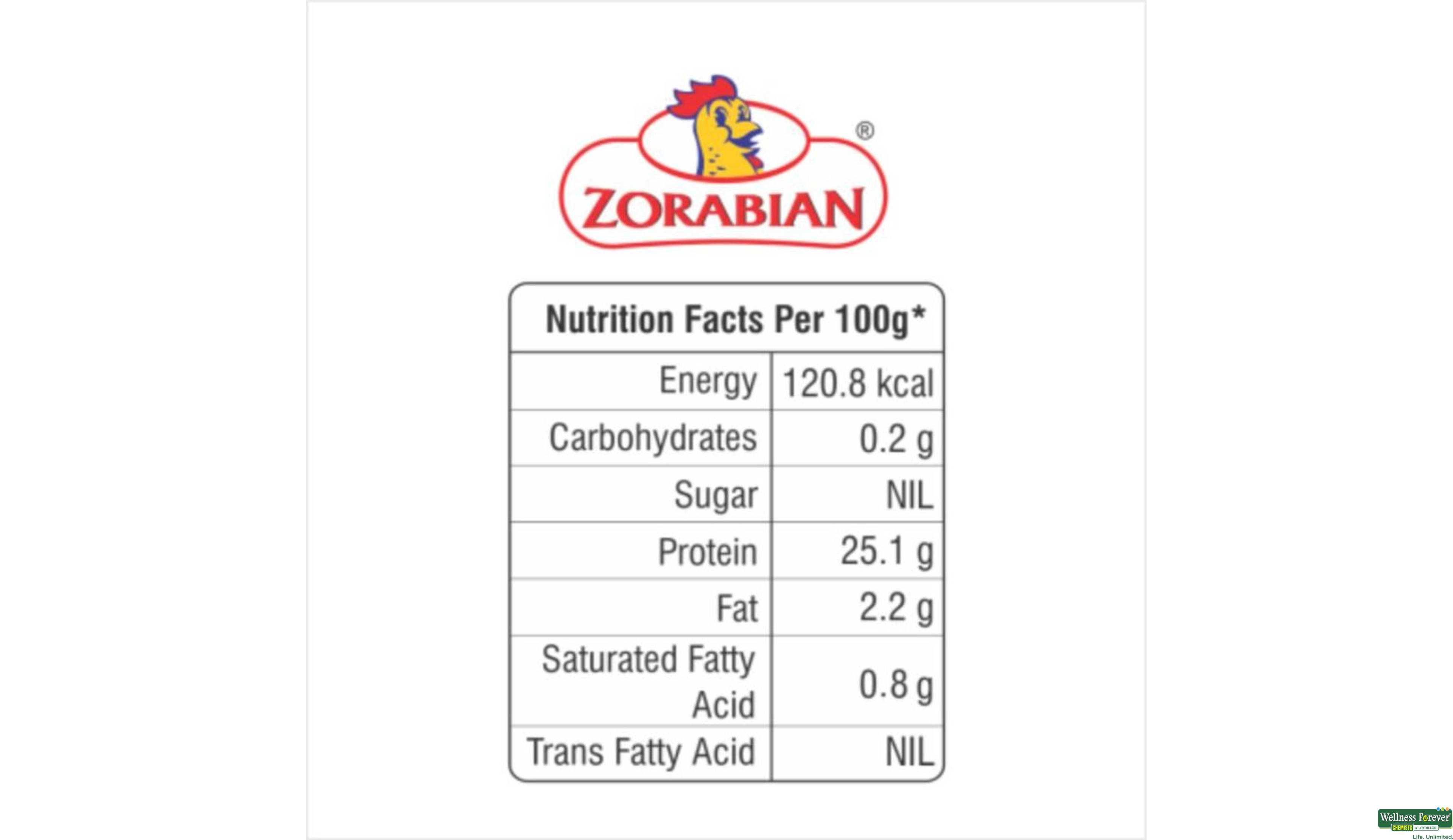 ZORABIAN CHI PRE CUT 500GM- 2, 500GM, 