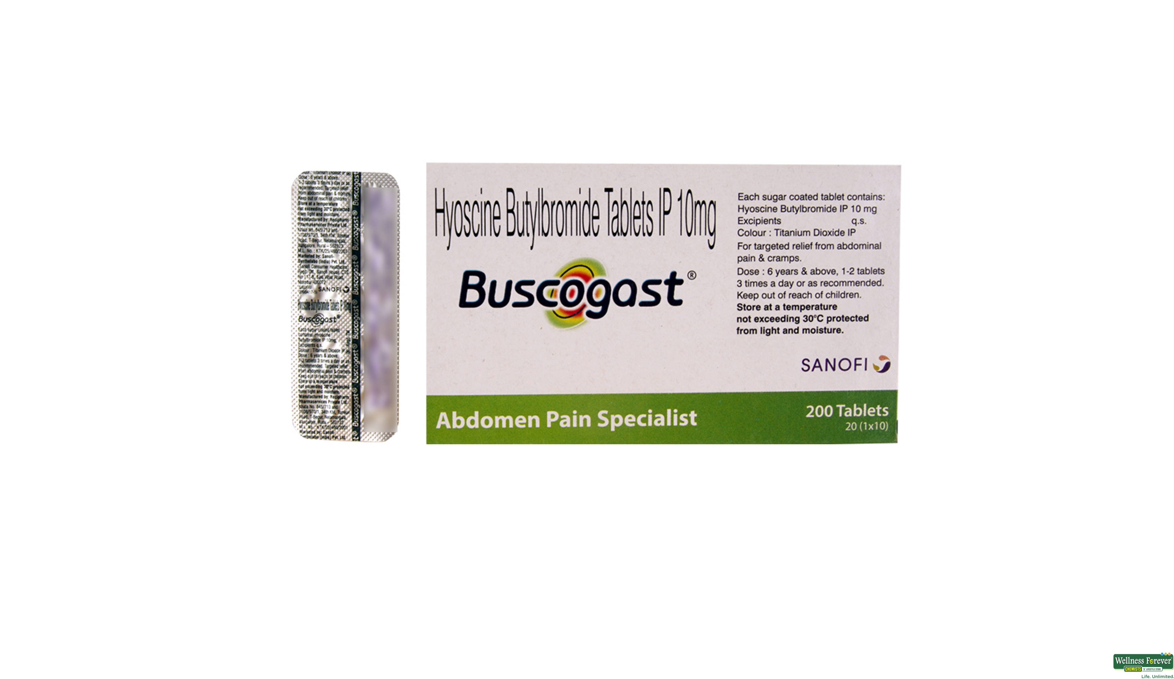 BUSCOGAST 10TAB- 2, 10TAB, 