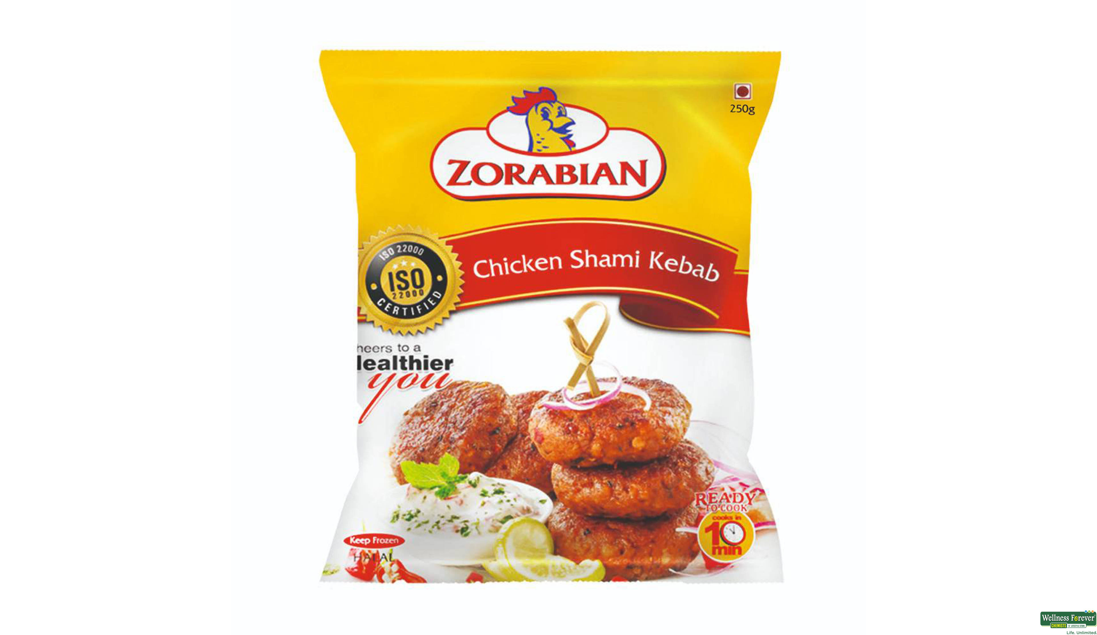 ZORABIAN CHI SHAMI KEBAB 250GM- 1, 250GM, 