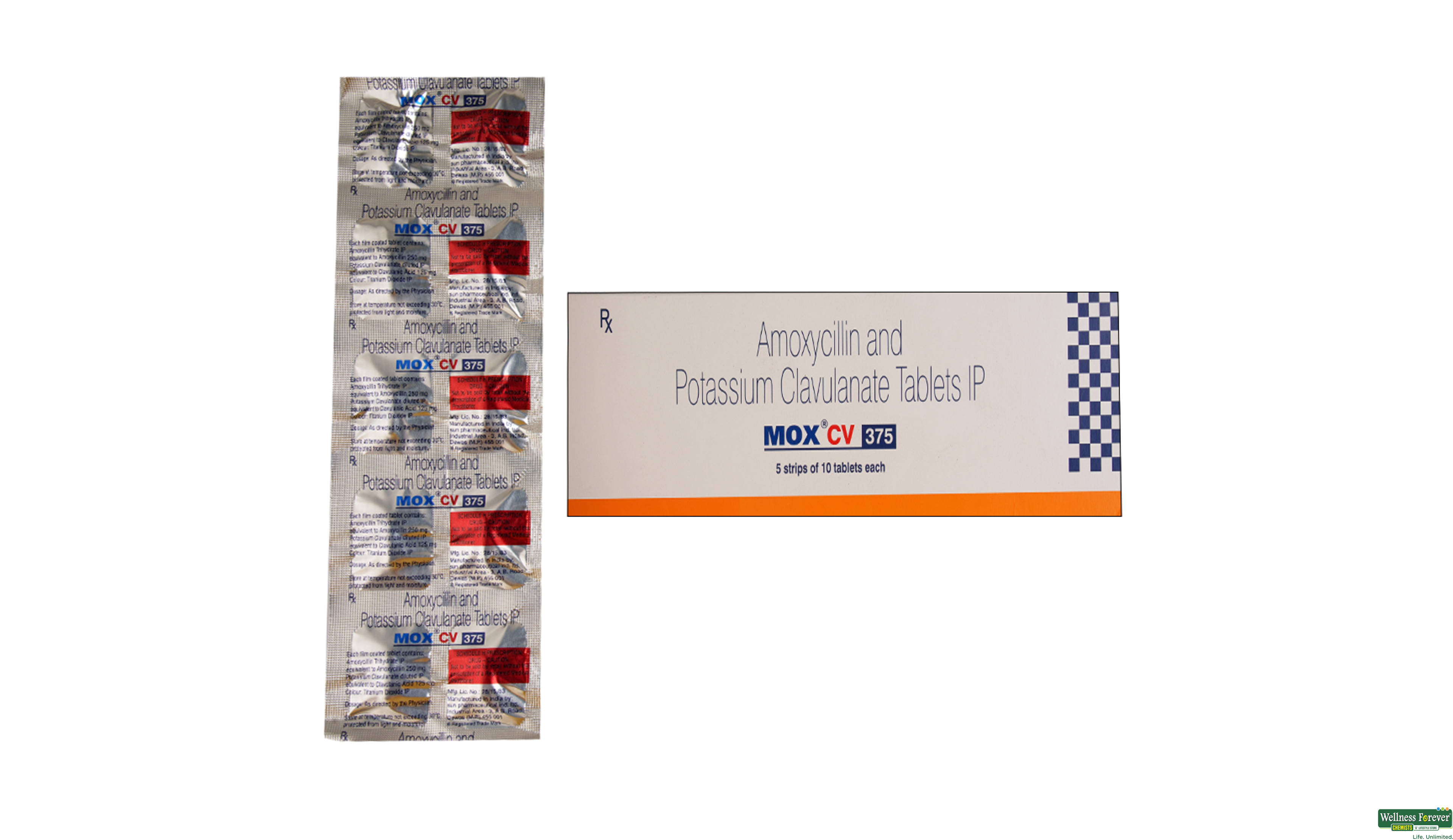 MOX-CV 375MG 10TAB- 1, 10TAB, 