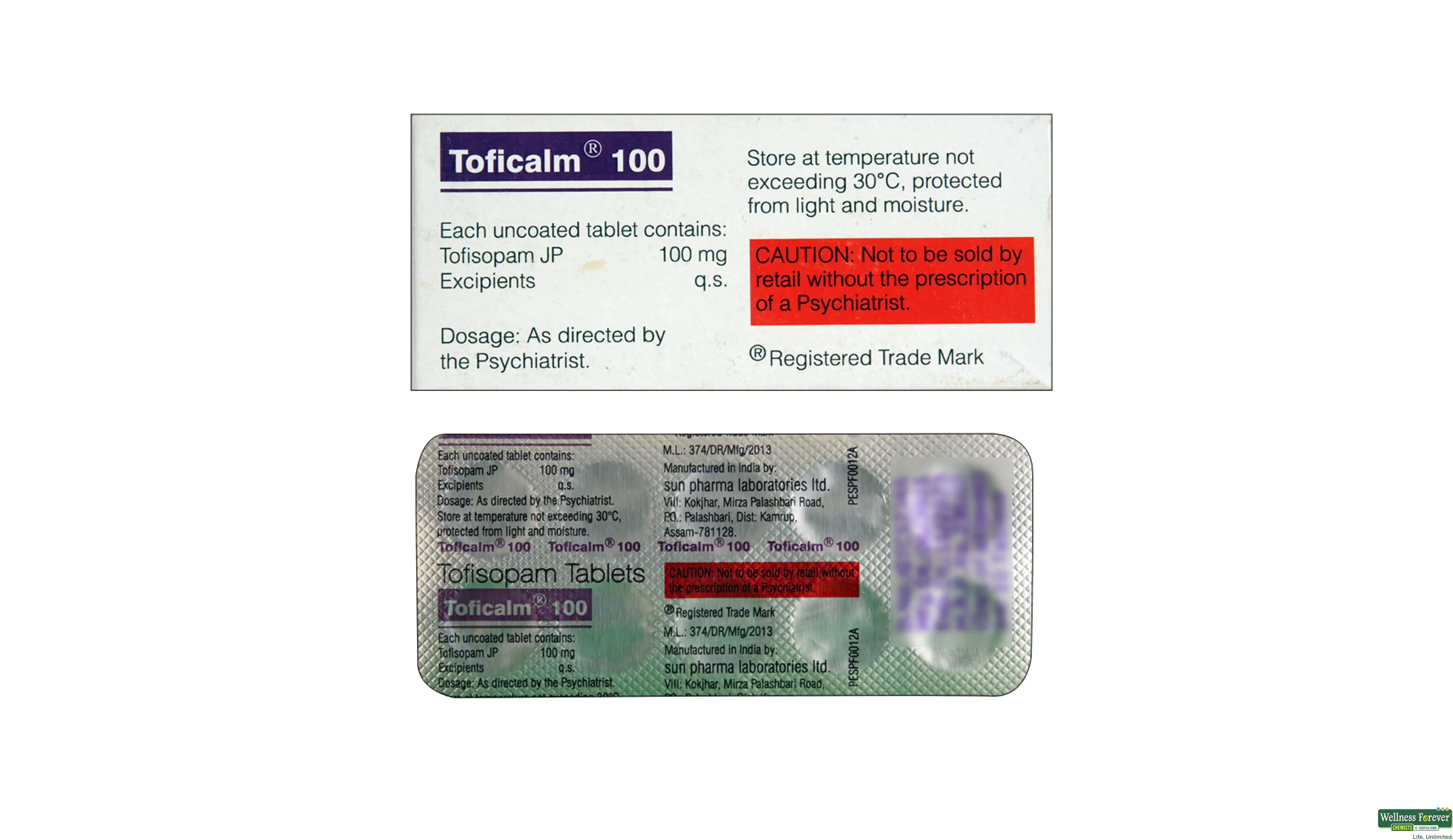 Toficalm 50 mg new arrivals