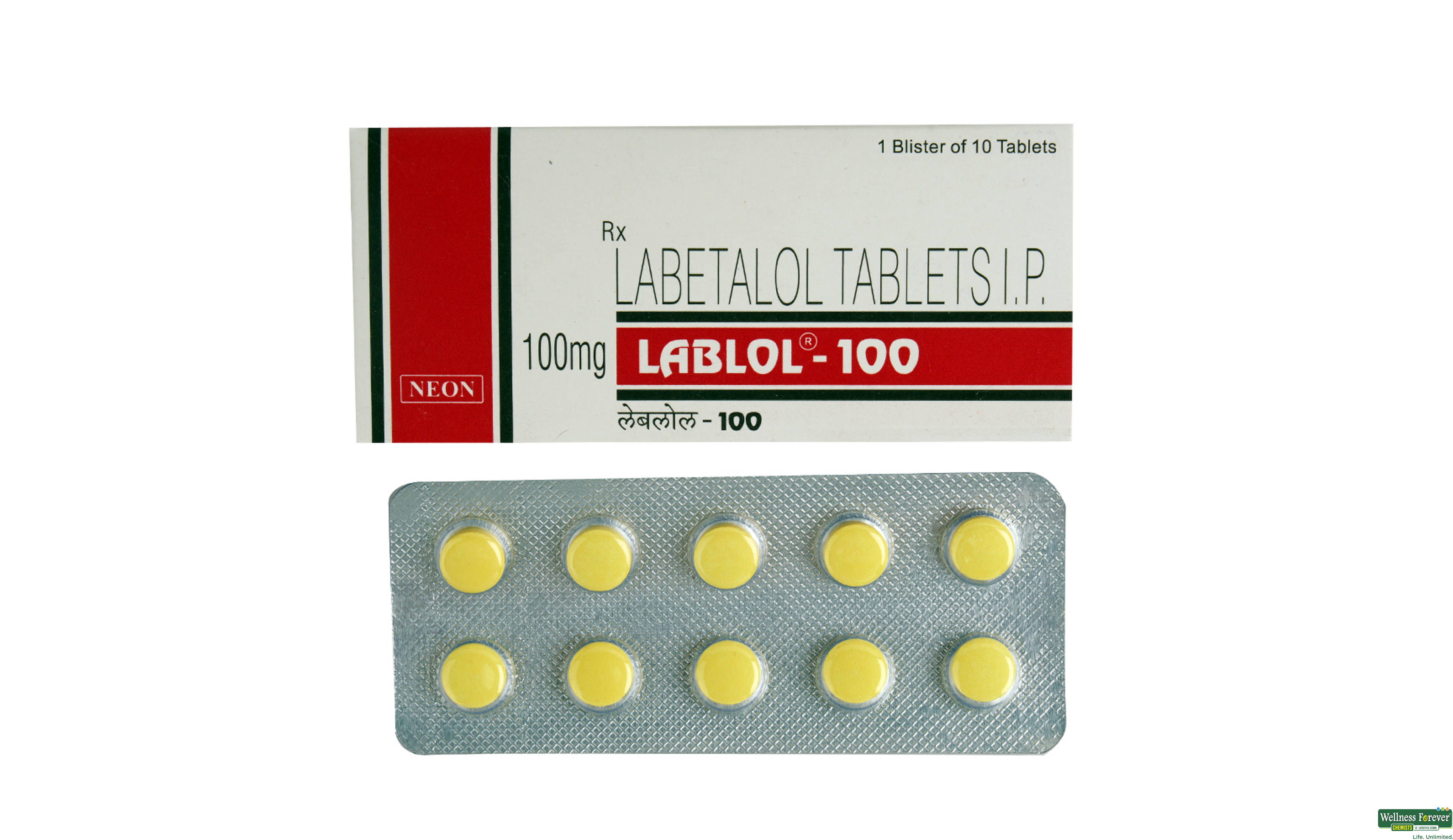 LABLOL 100MG 10TAB- 1, 10TAB, 