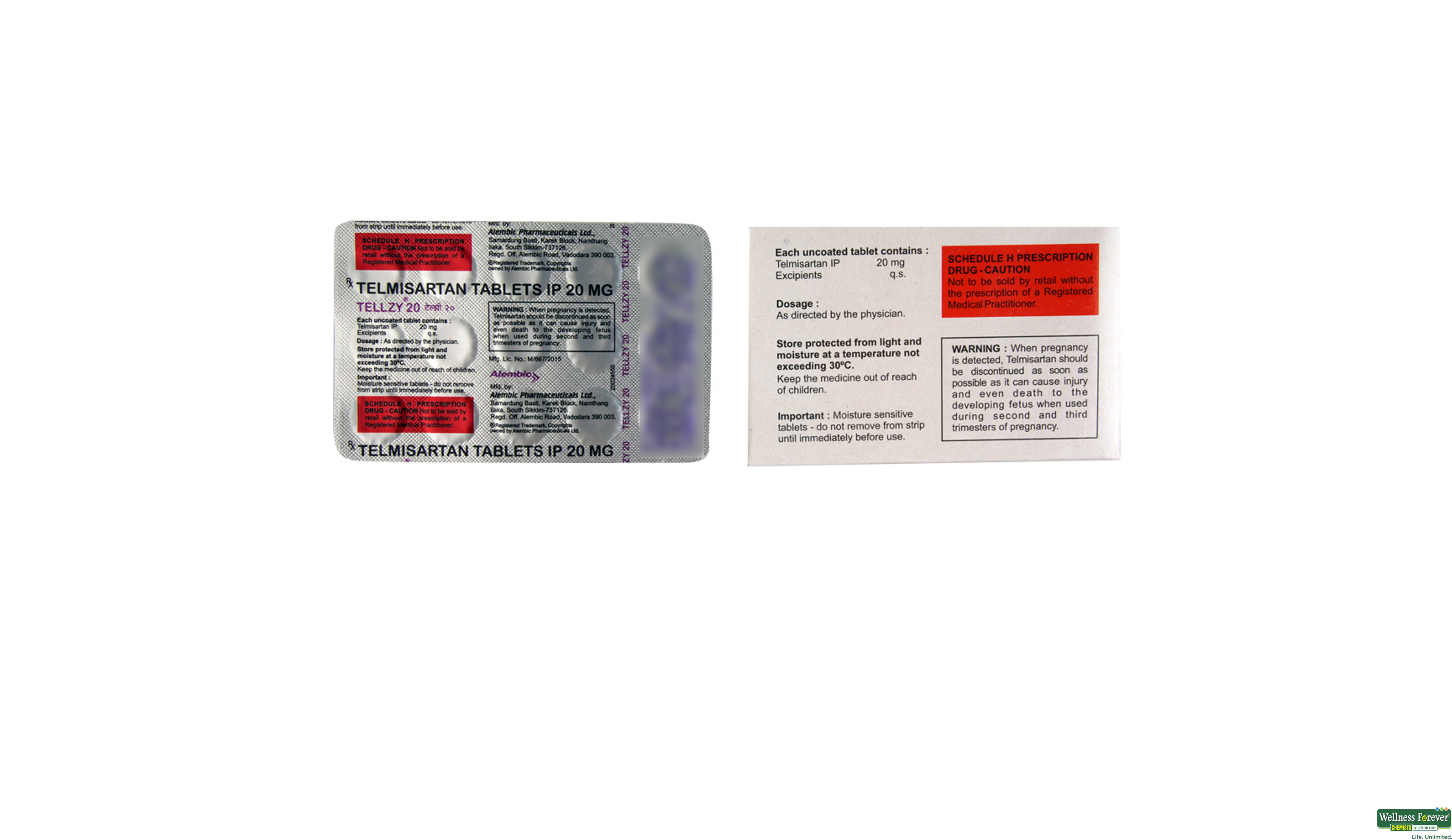 TELLZY 20MG 15TAB- 2, 15TAB, 