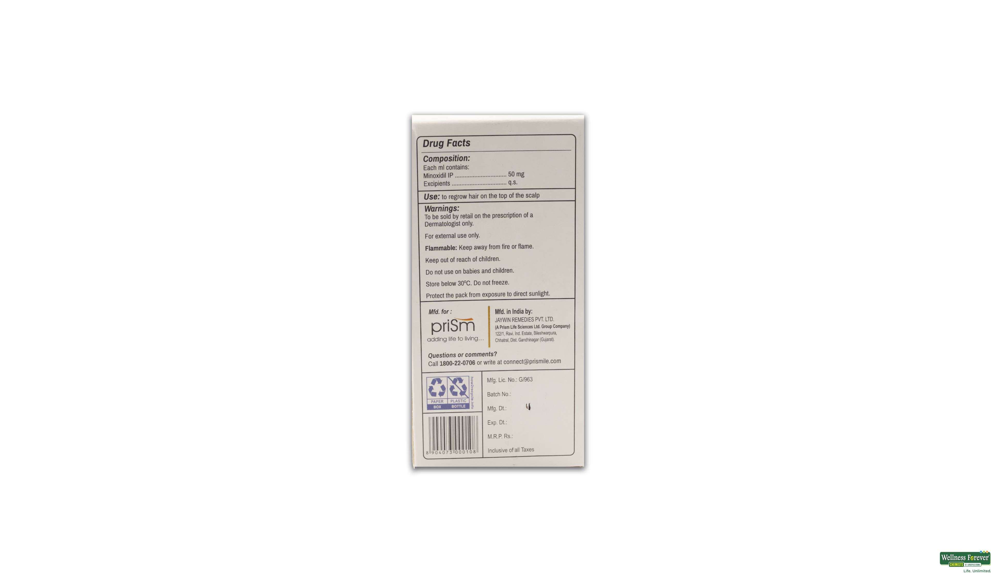 MINOTRESS 5% SOLN 60ML- 4, 60ML, 