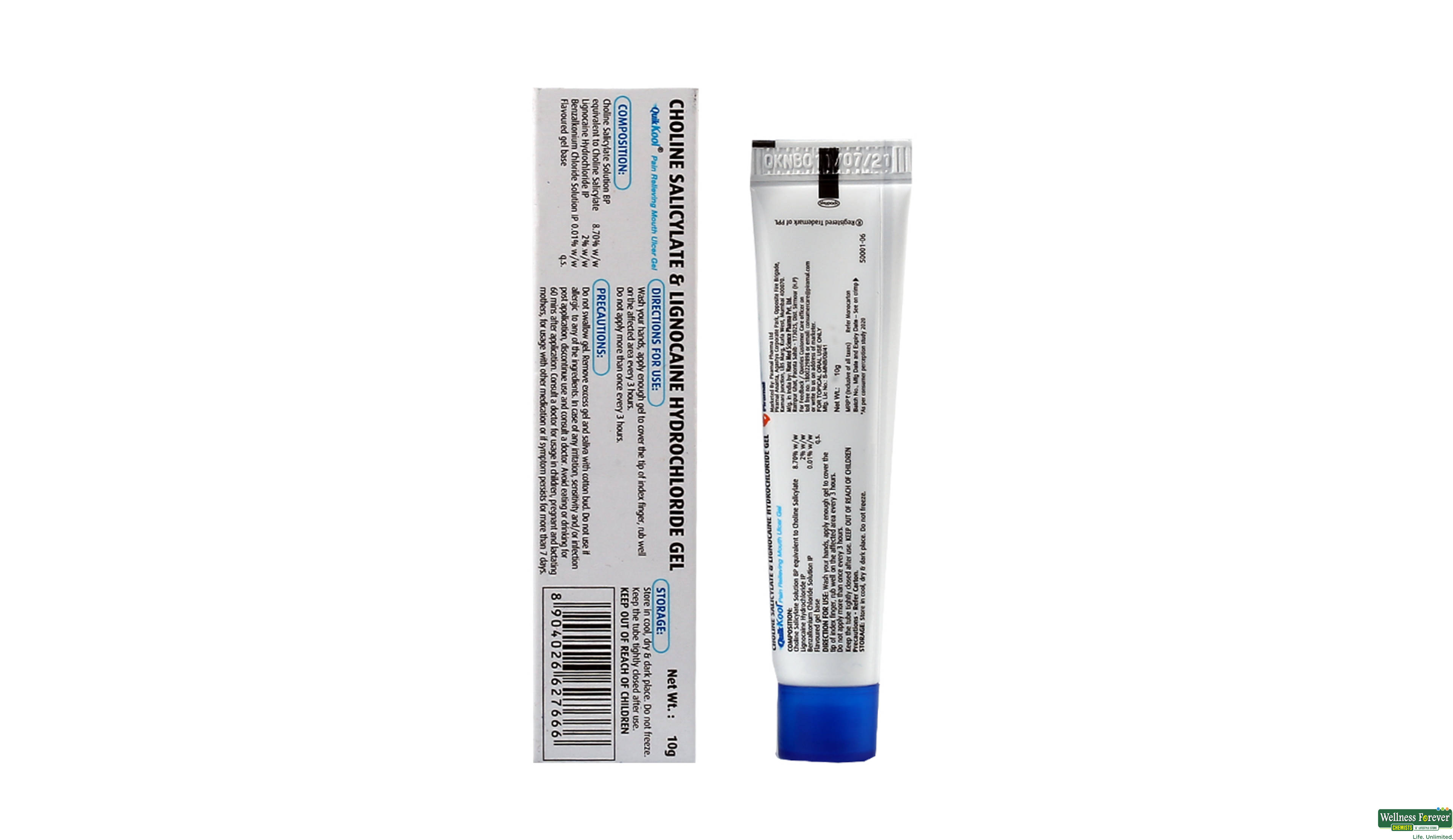 QUIKKOOL ULCER GEL 10GM- 2, 10GM, 