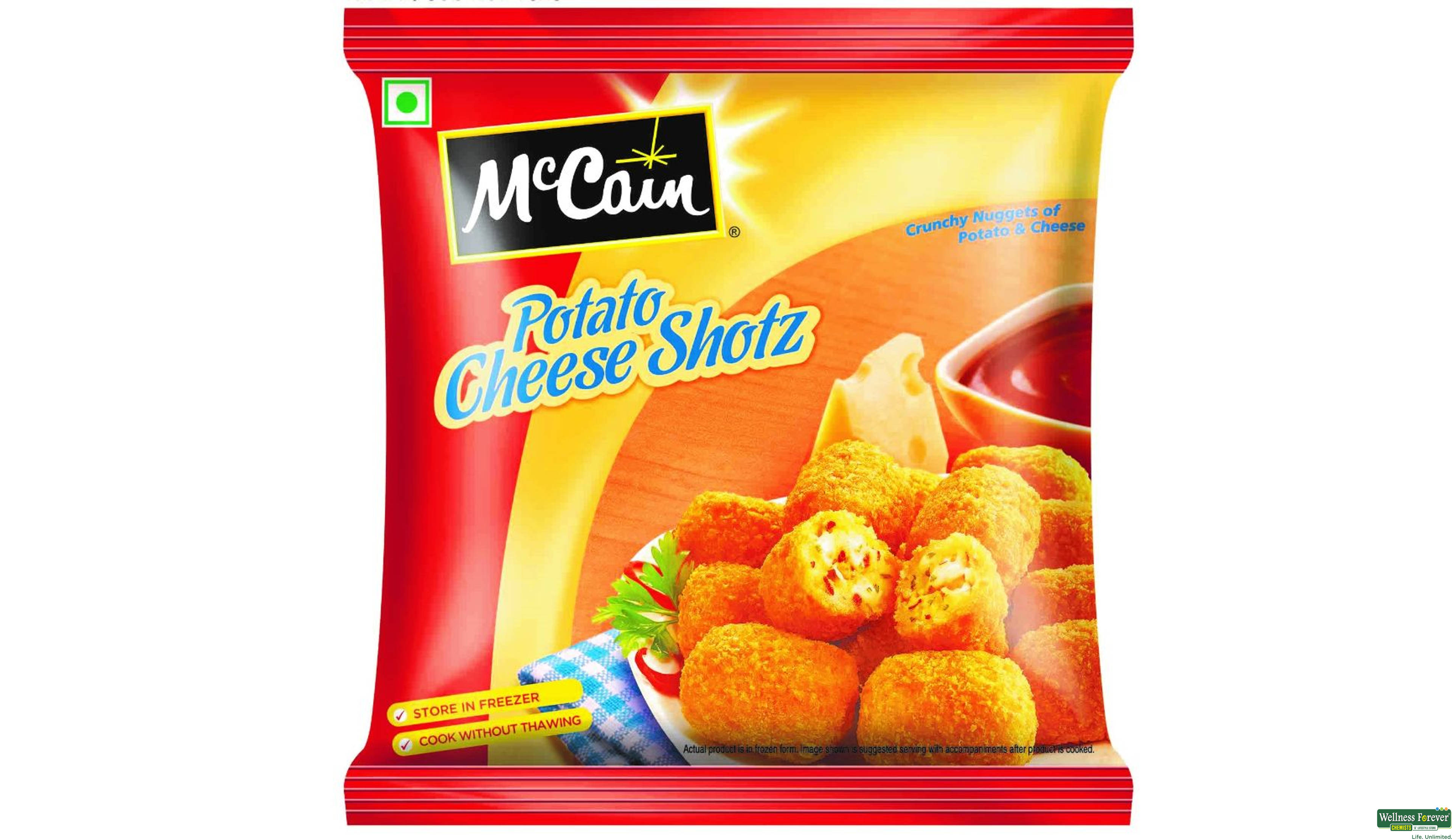 MCCAIN POTATO CHEESE SHOTZ 400GM- 1, 400GM, 