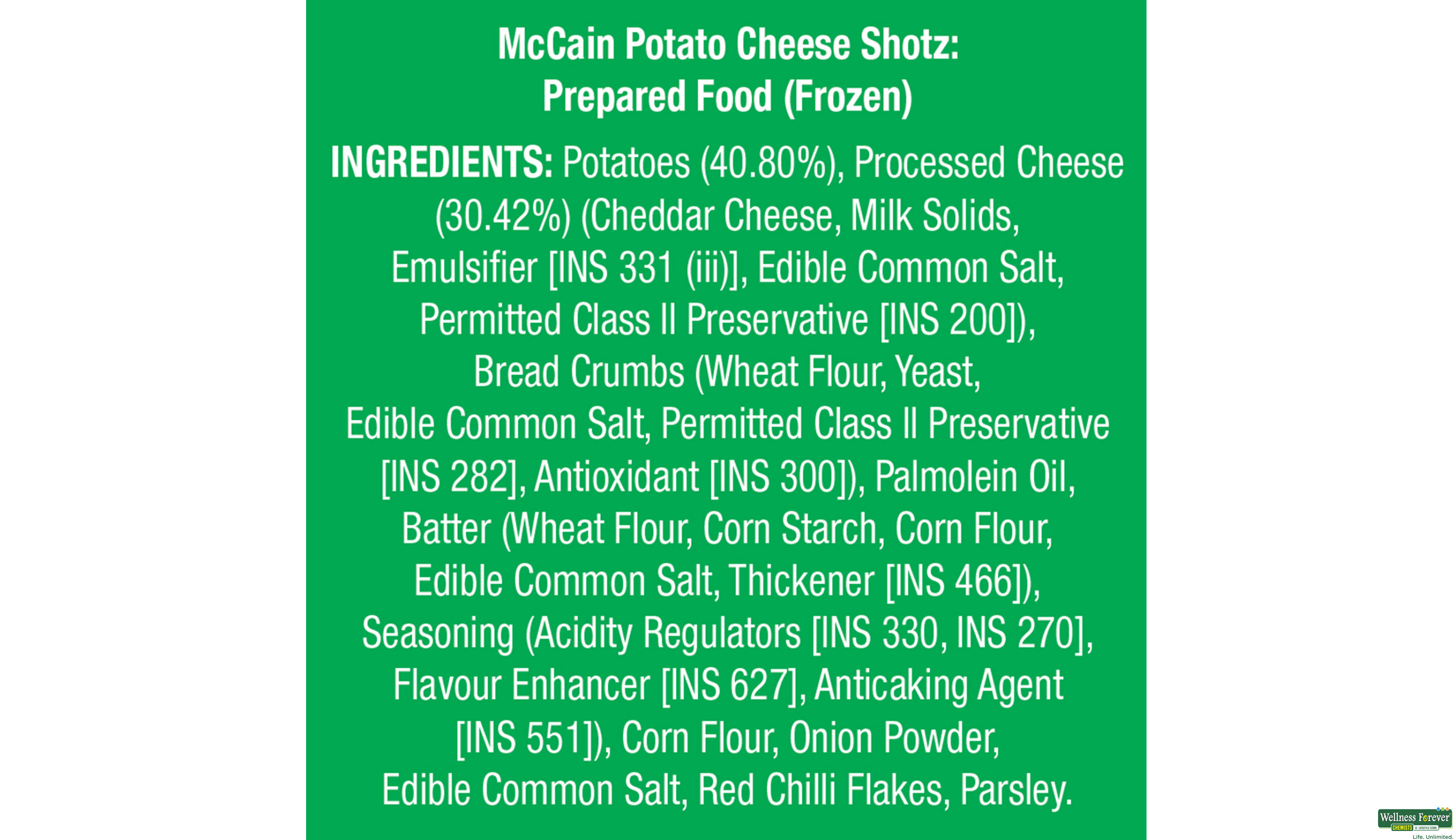 MCCAIN POTATO CHEESE SHOTZ 400GM- 4, 400GM, 