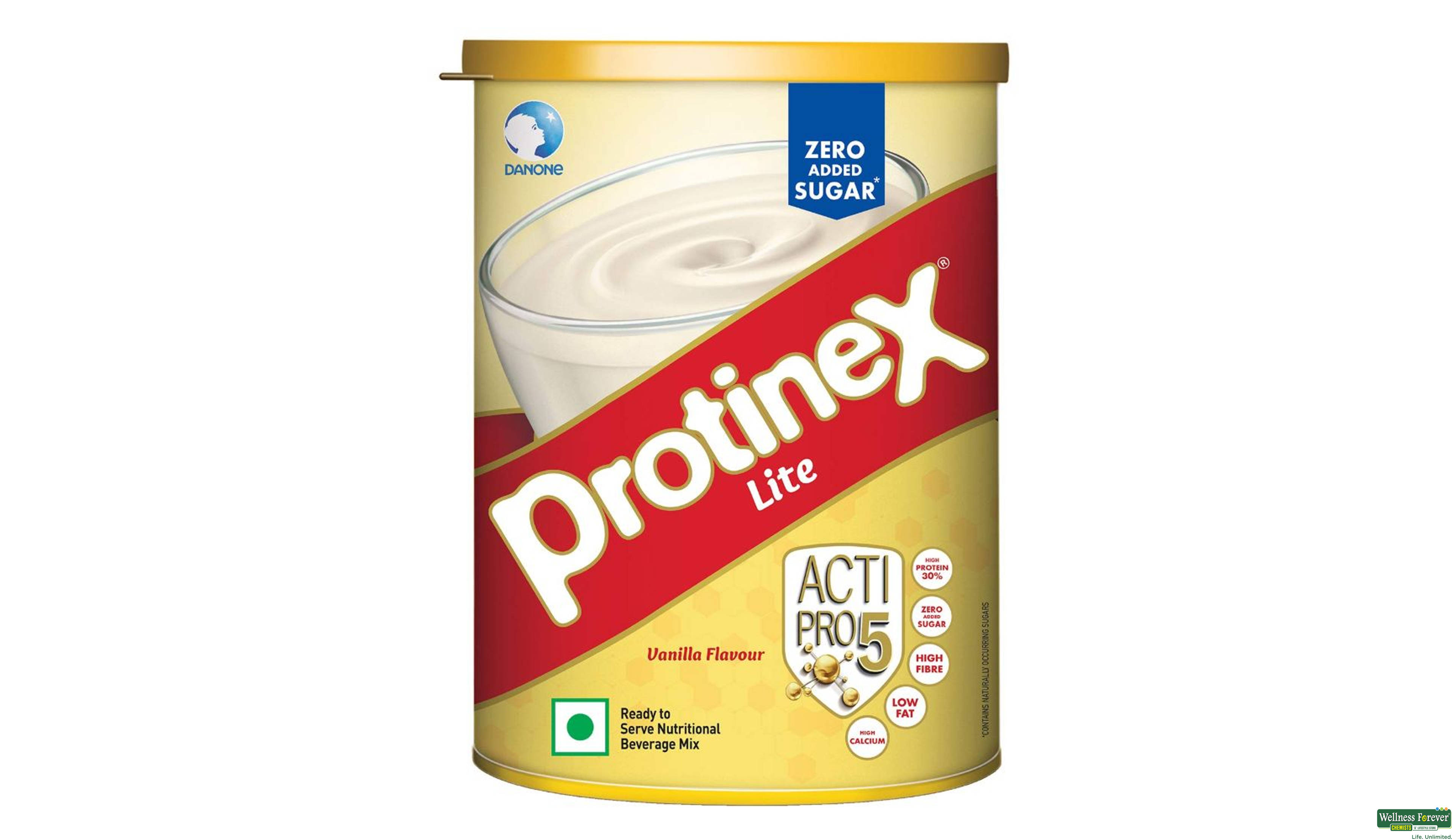 PROTINEX PWDR LITE VANILLA TIN 400G- 1, 400GM, null