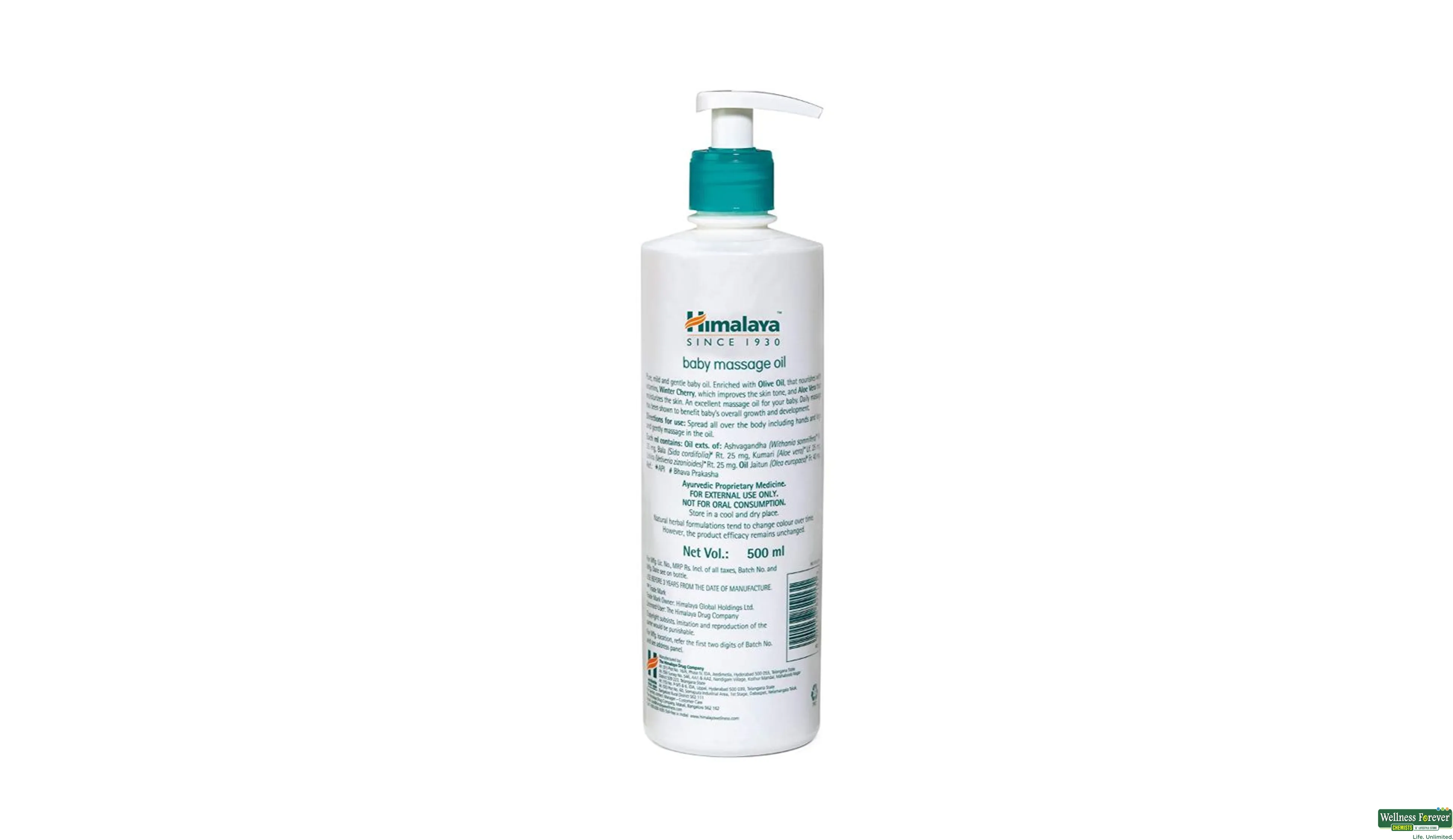 Buy Himalaya Herbal Baby Massage Oil 500 ml Online at Best Prices
