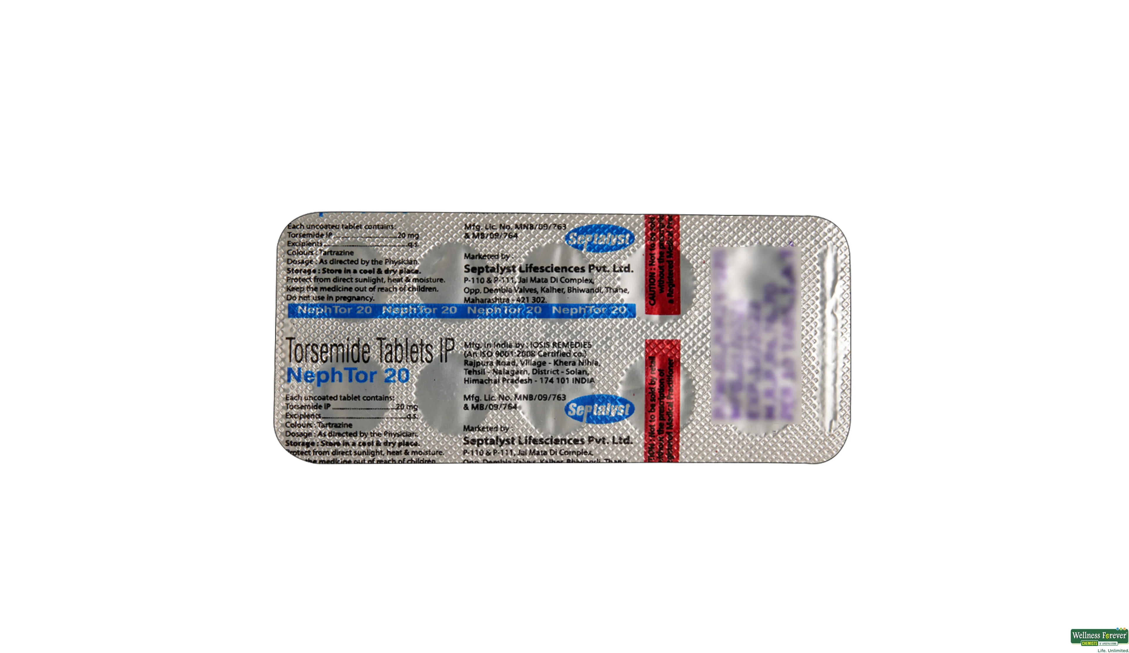 NEPHTOR 20MG 10TAB- 2, 10TAB, 