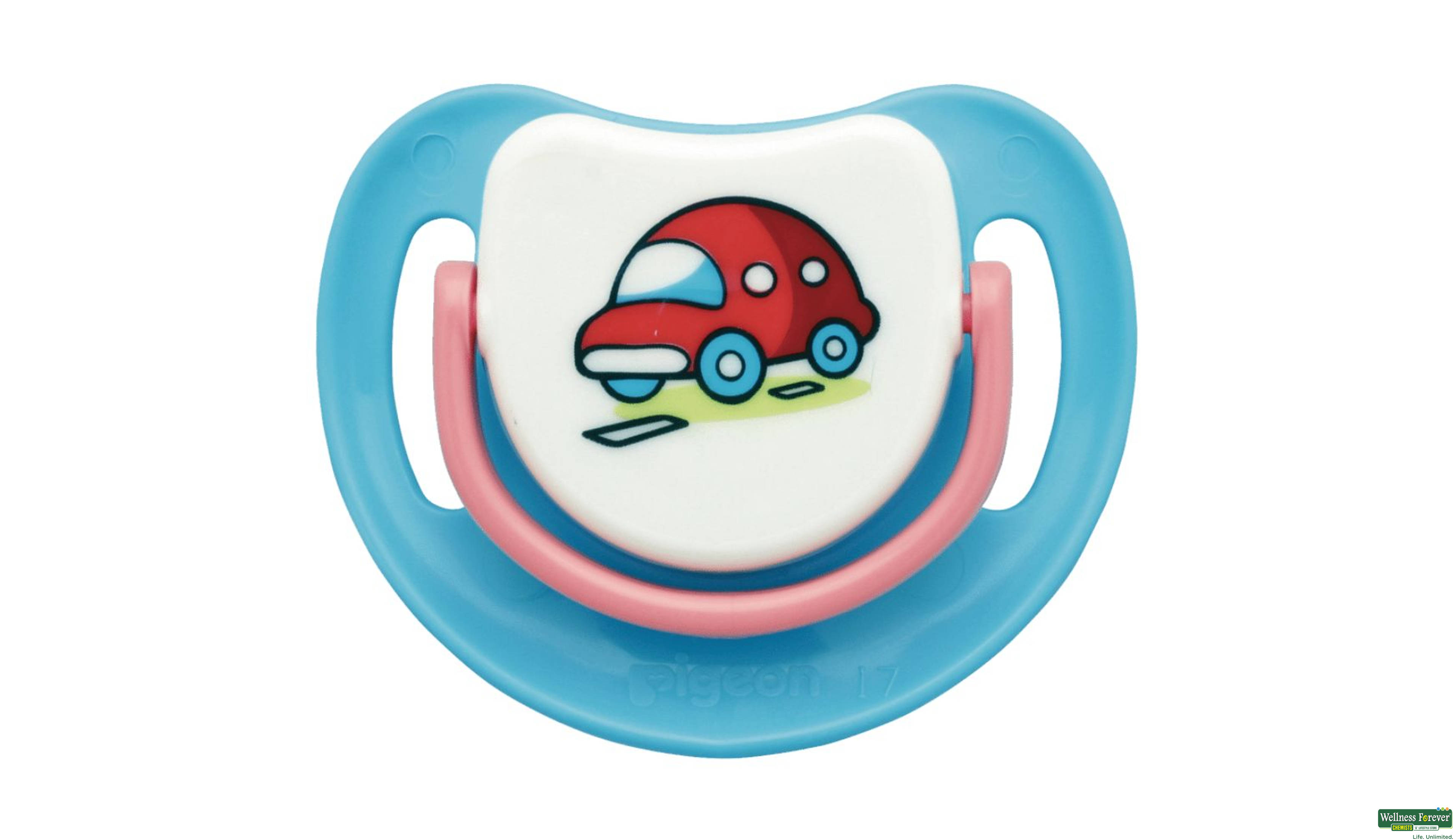 PIGEON SILICON PACIFIER CAR 1PC- 1, 1PC, null