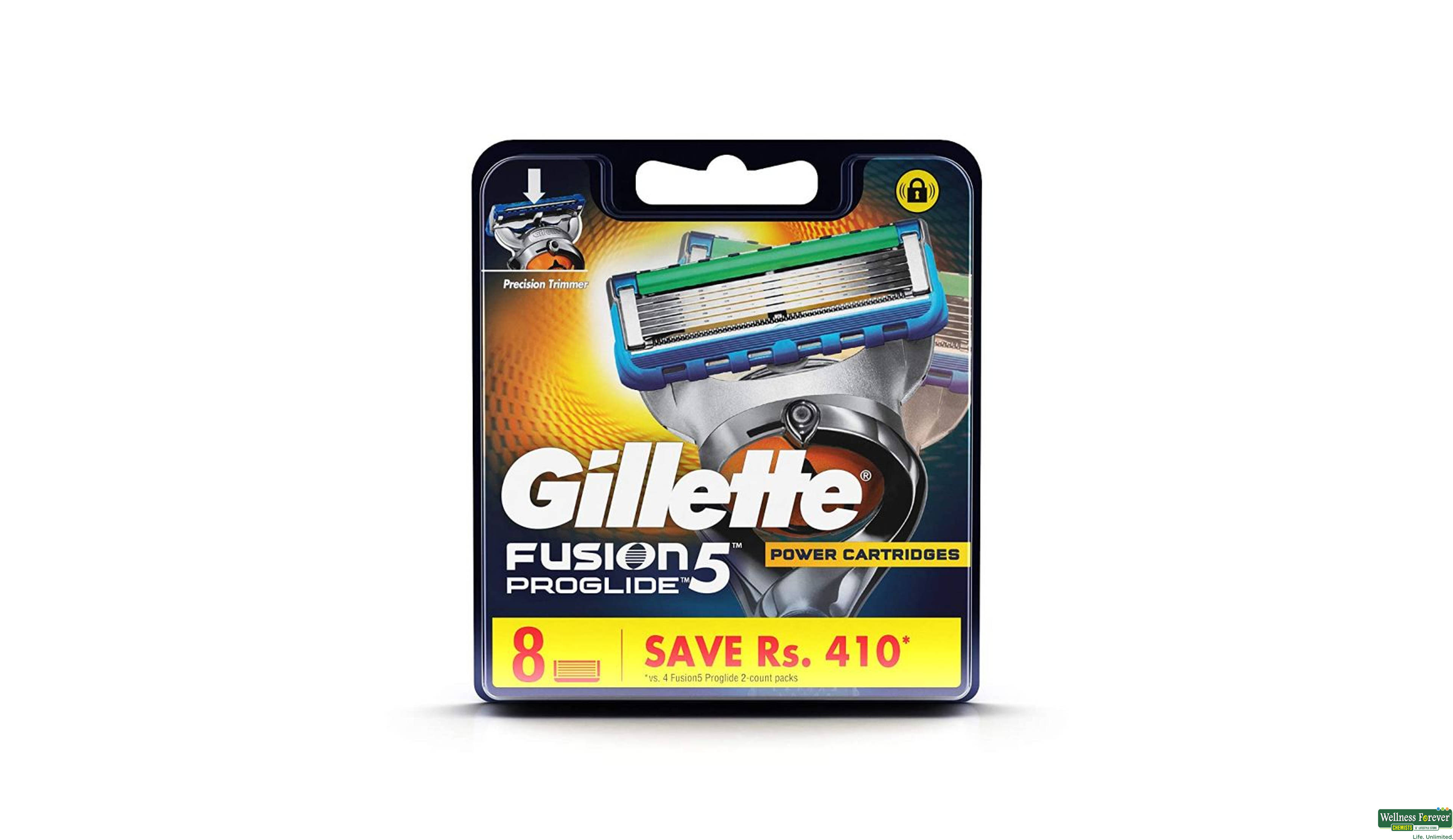 GILL SH/BLADE FUSION PROGLIDE 8PC- 1, 8PC, 