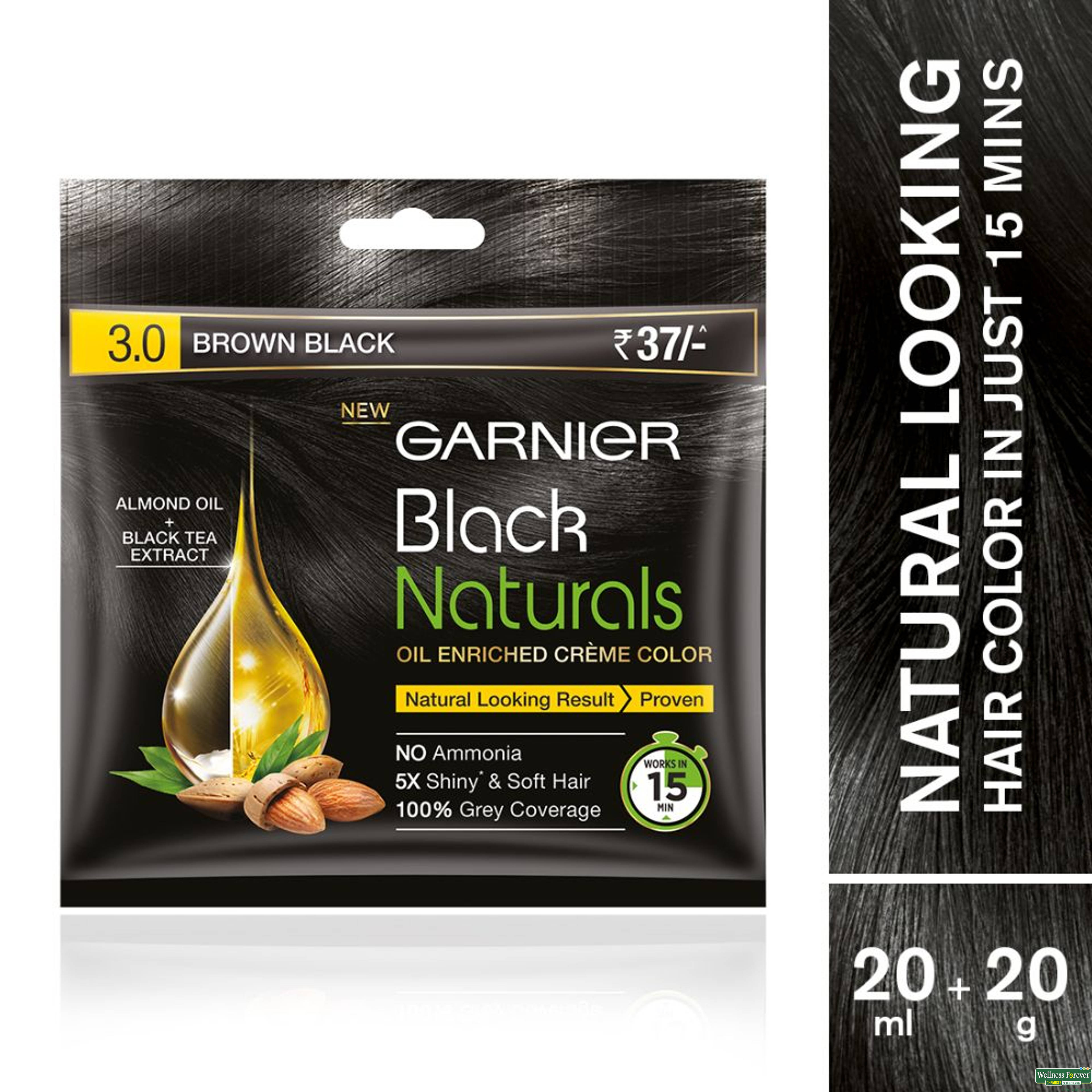 Garnier Color Naturals Cream Colour Brown Black 3.0, 20 g-image