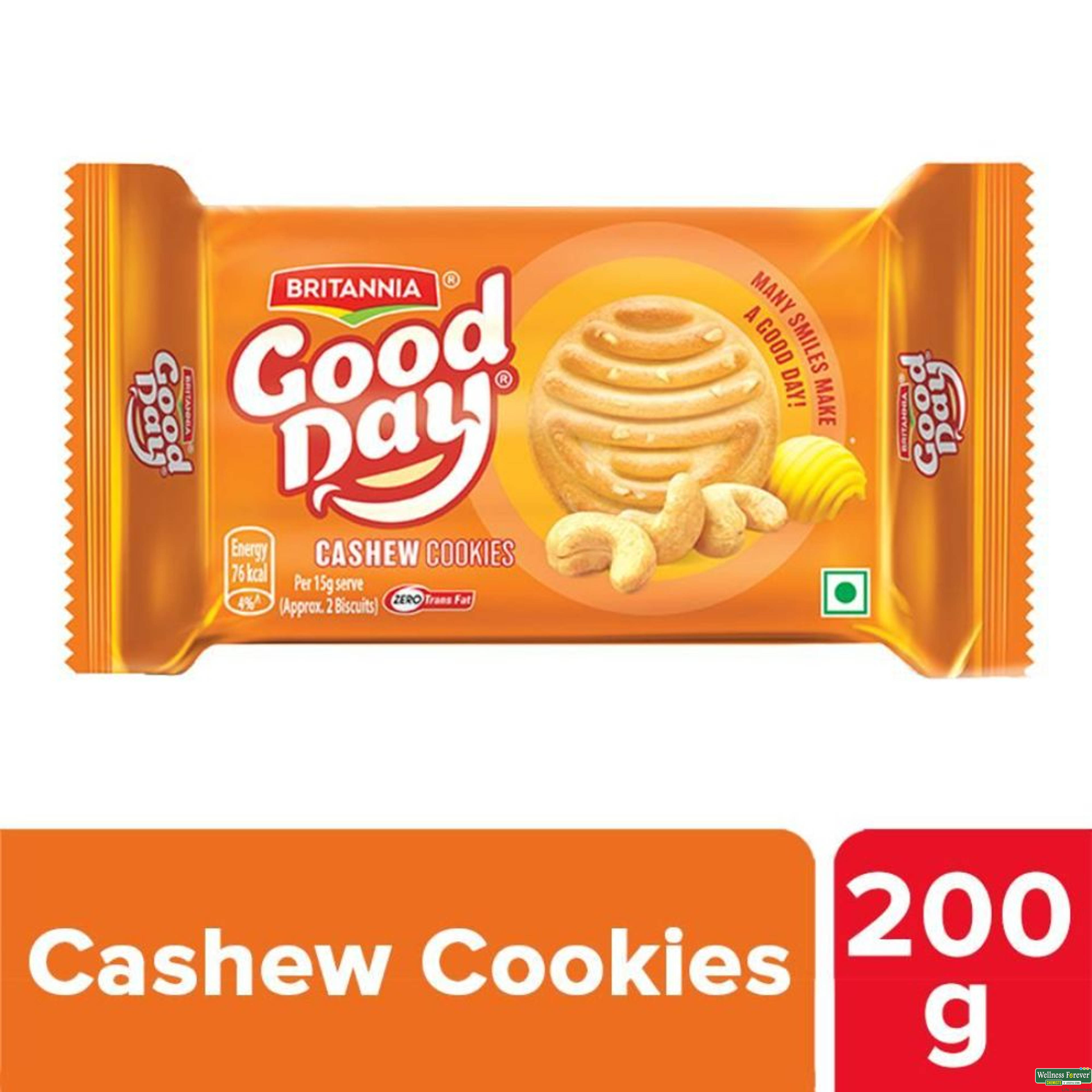 Britannia Good Day Biscuits, Rich Cashew, 200 g-image