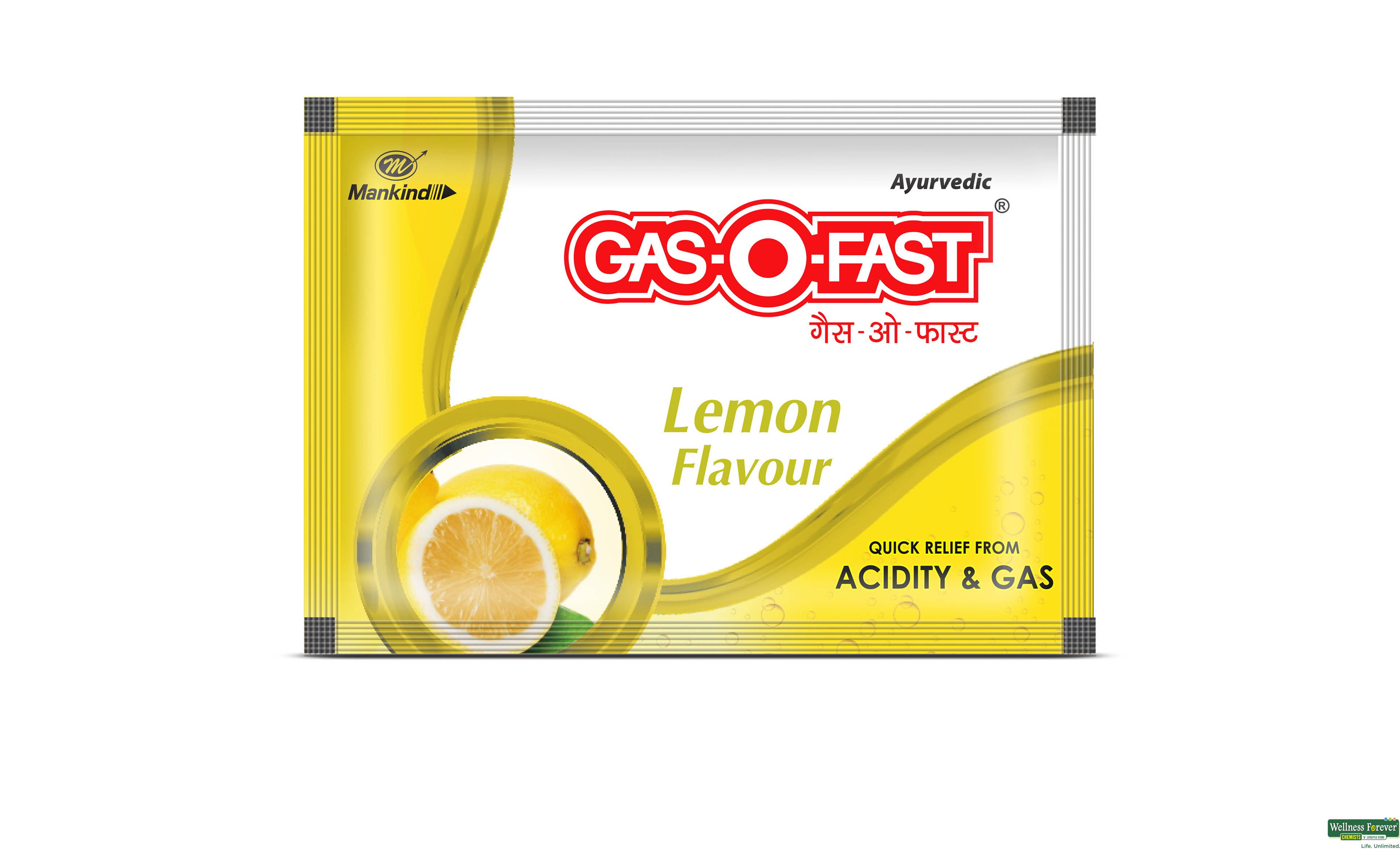 Gas-O-Fast Sachet Lemon Flavour,5 g-image