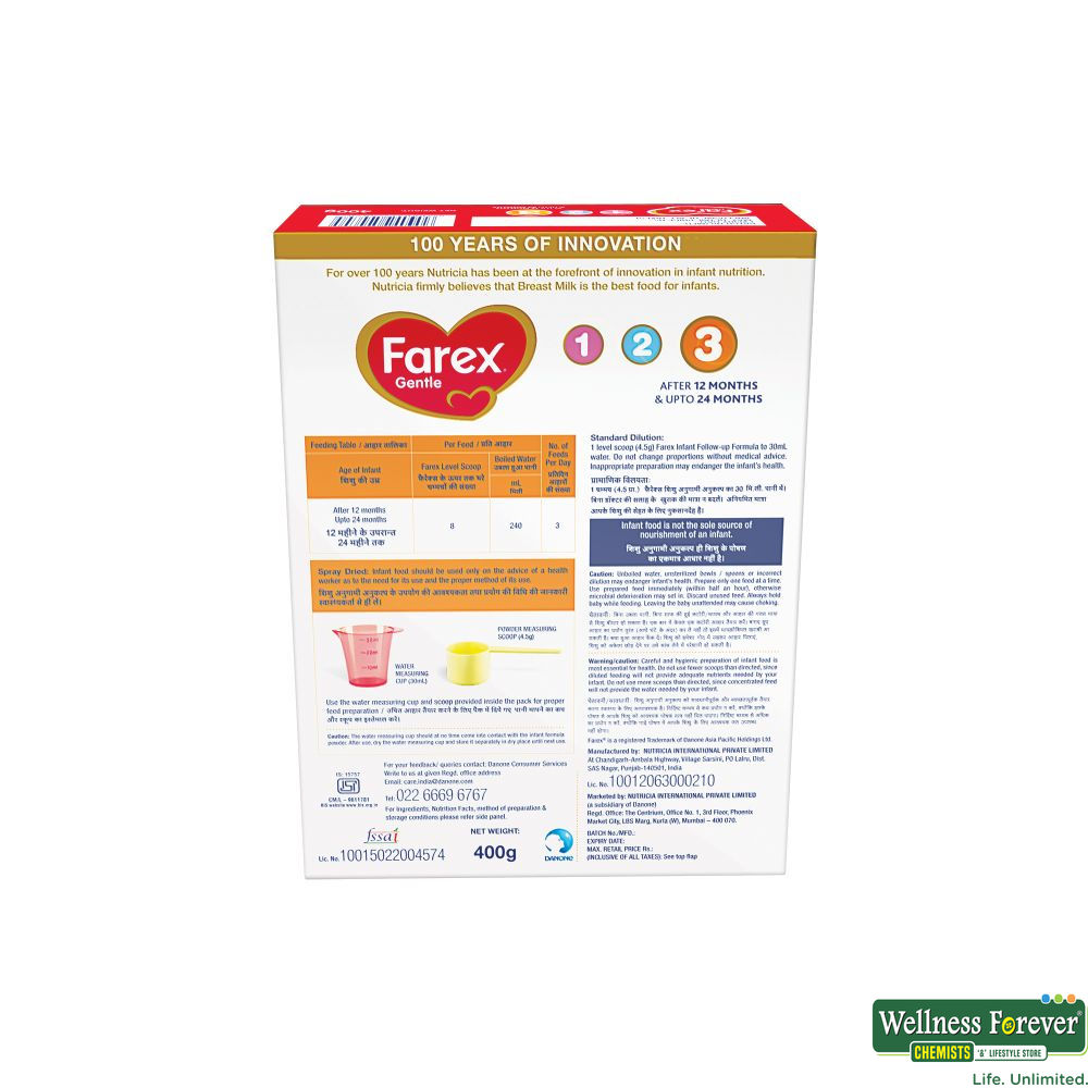 Buy Farex Stage 3 Infant Formula Powder 400 g Online at Best