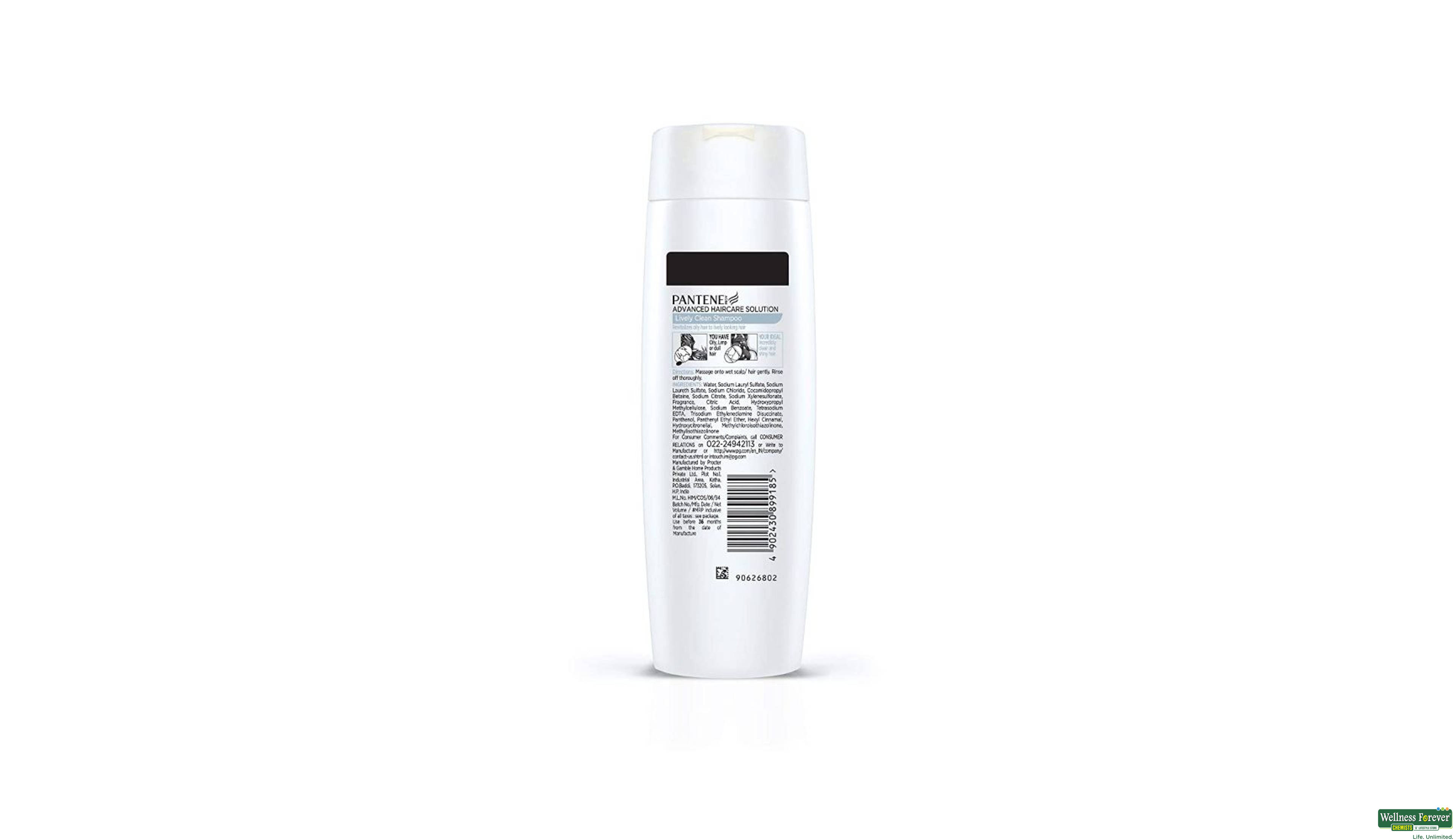 PANT SHMP LIVELY CLEAN 340ML- 2, 340ML, 