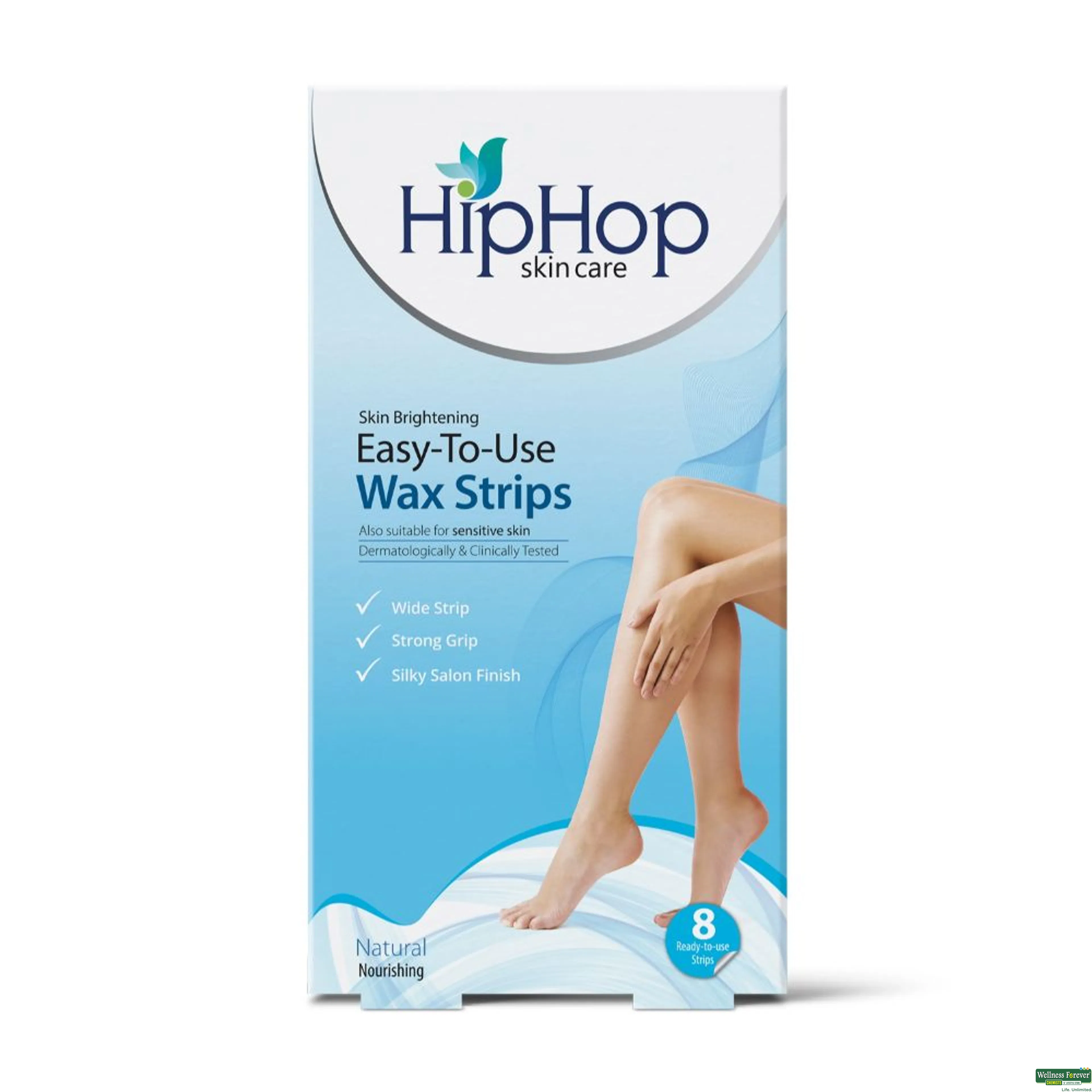 HIPHOP HR/WAX STRIPS NATURAL 8PC-image
