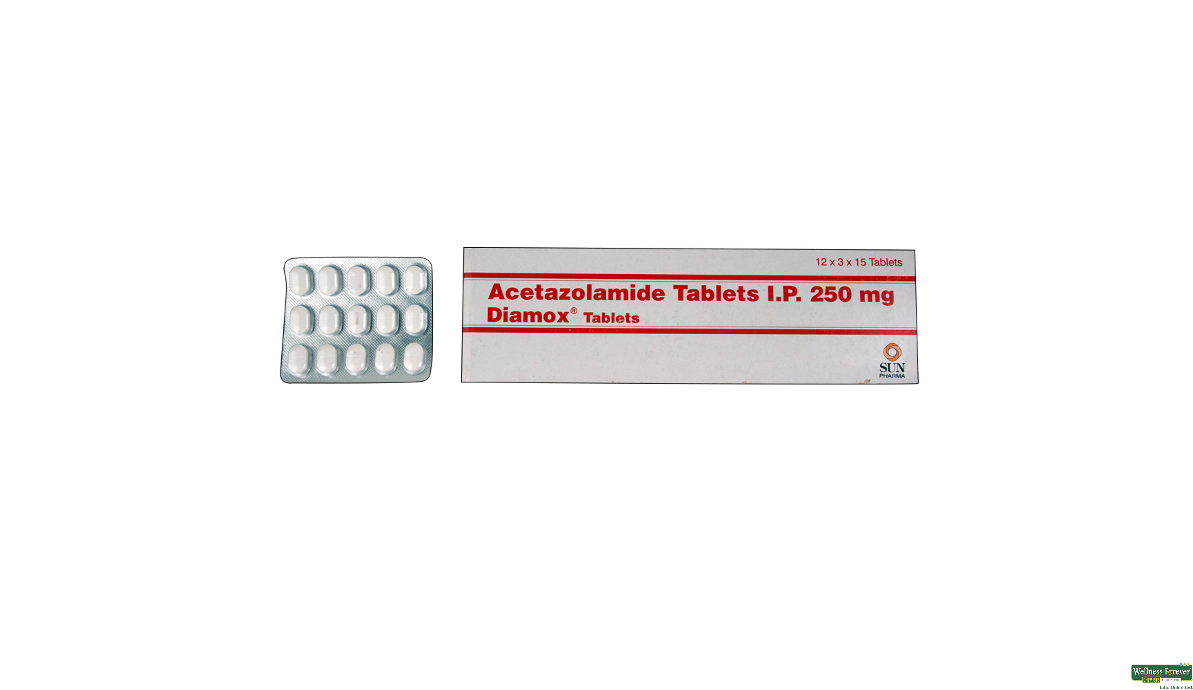 DIAMOX 250MG 15TAB- 1, 15TAB, 