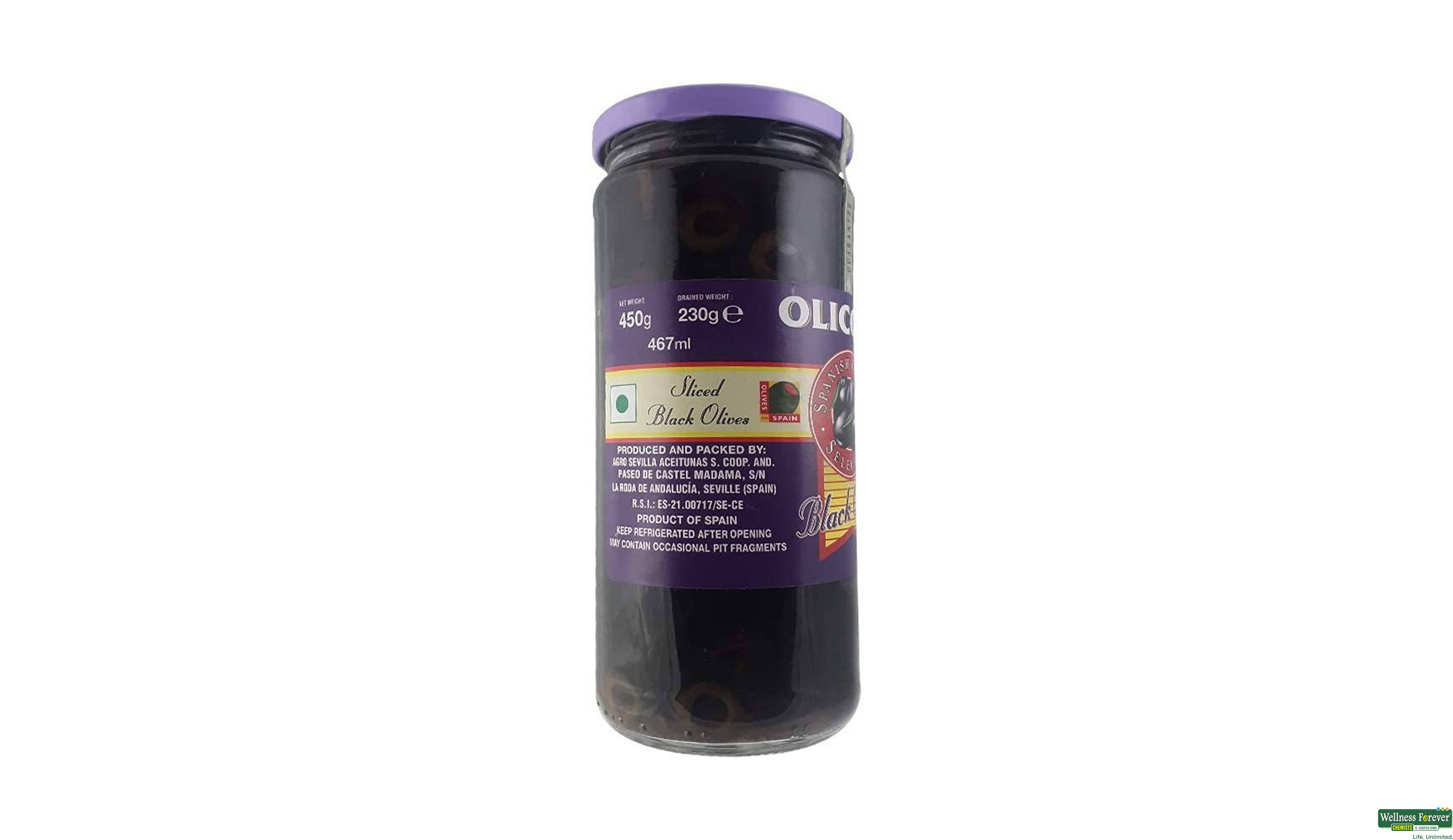 OLICOOP BLACK OLIVES 450GM- 2, 450GM, 