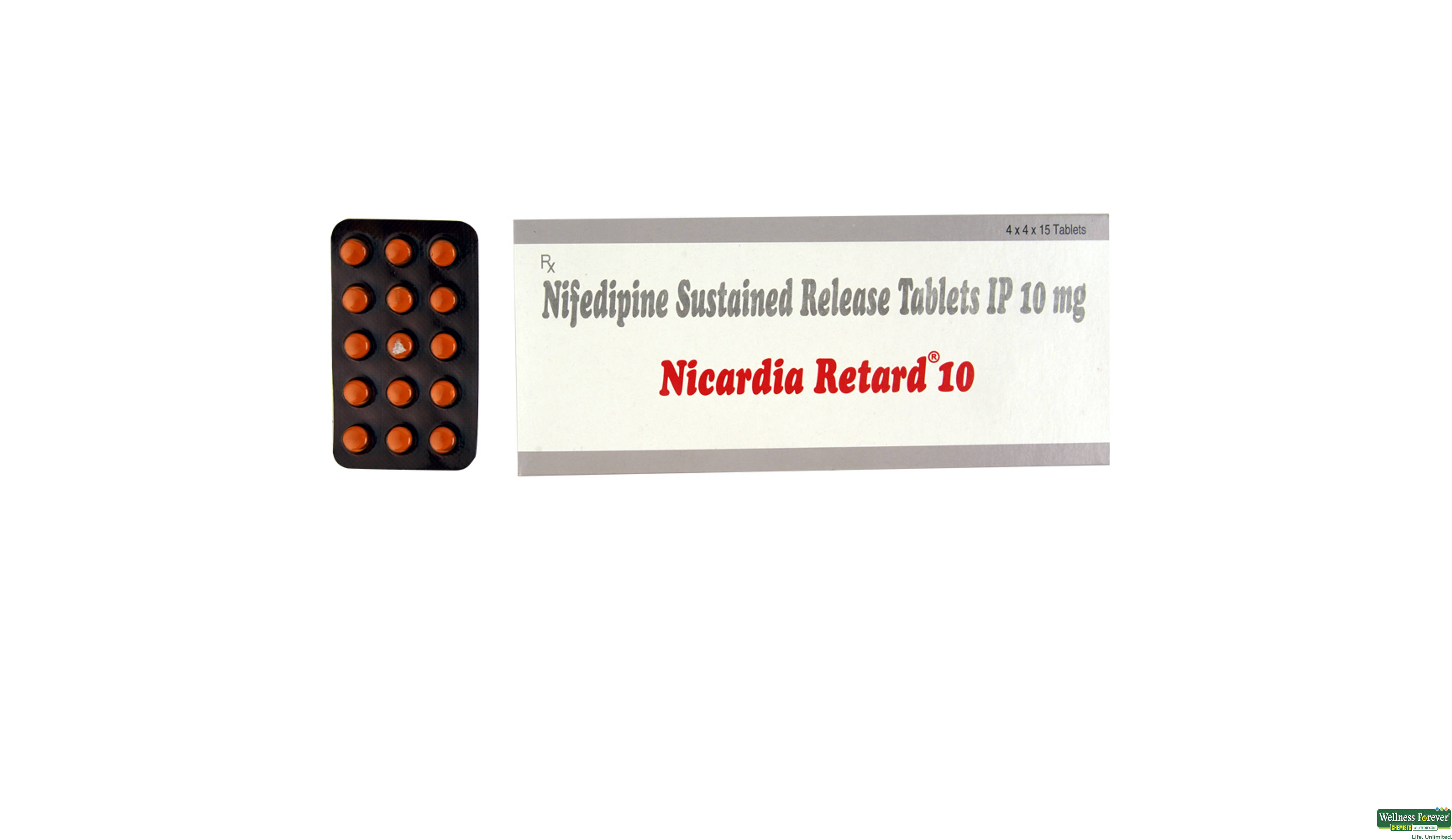 NICARDIA-RETARD 10MG 15TAB- 1, 15TAB, 