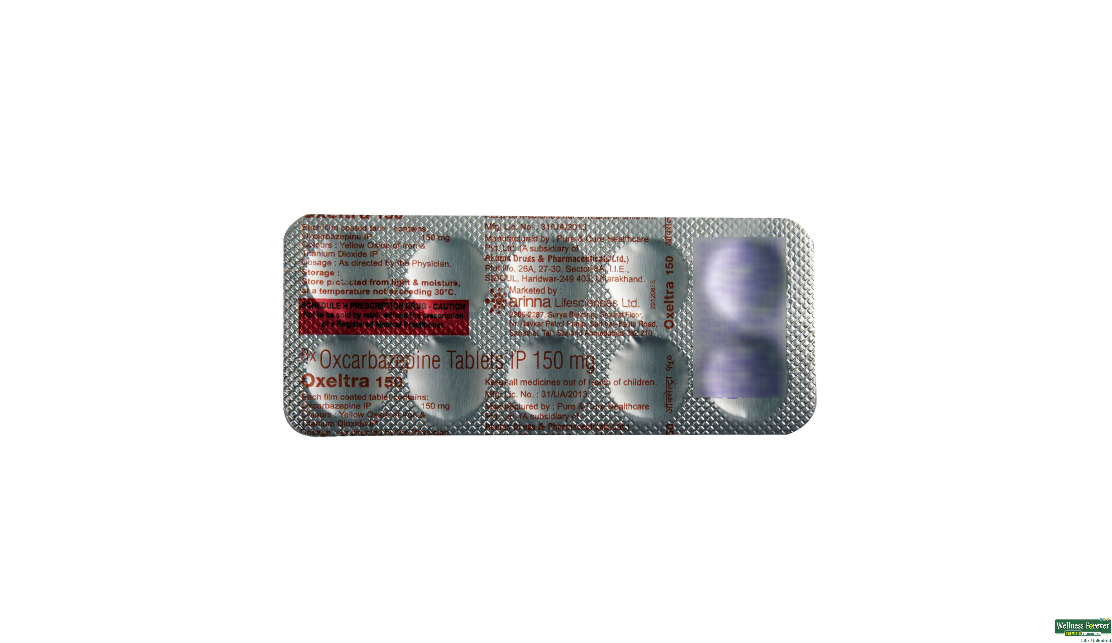 OXELTRA 150MG 10TAB- 2, 10TAB, 
