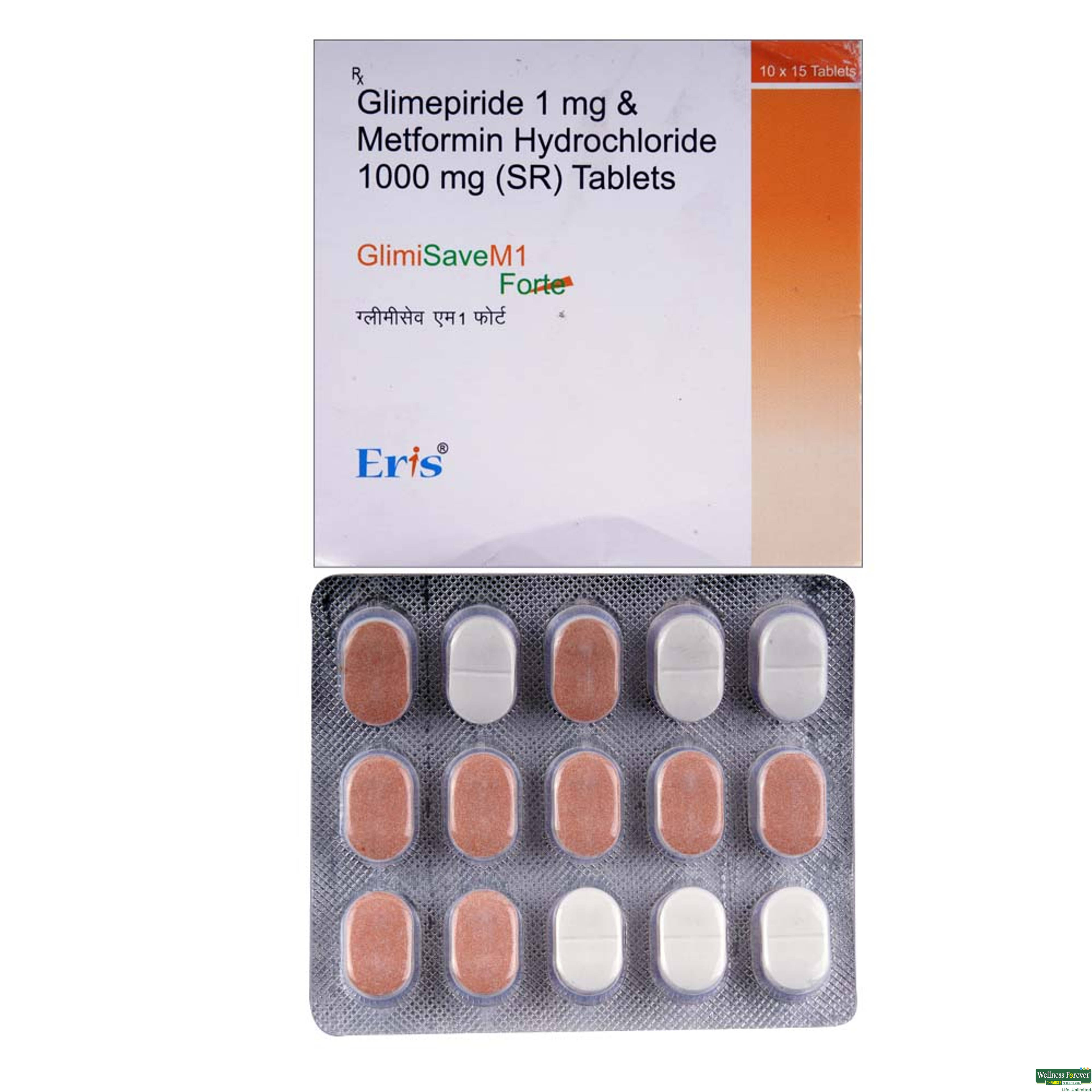 Glimisave M1 Forte 15 Tablets-image
