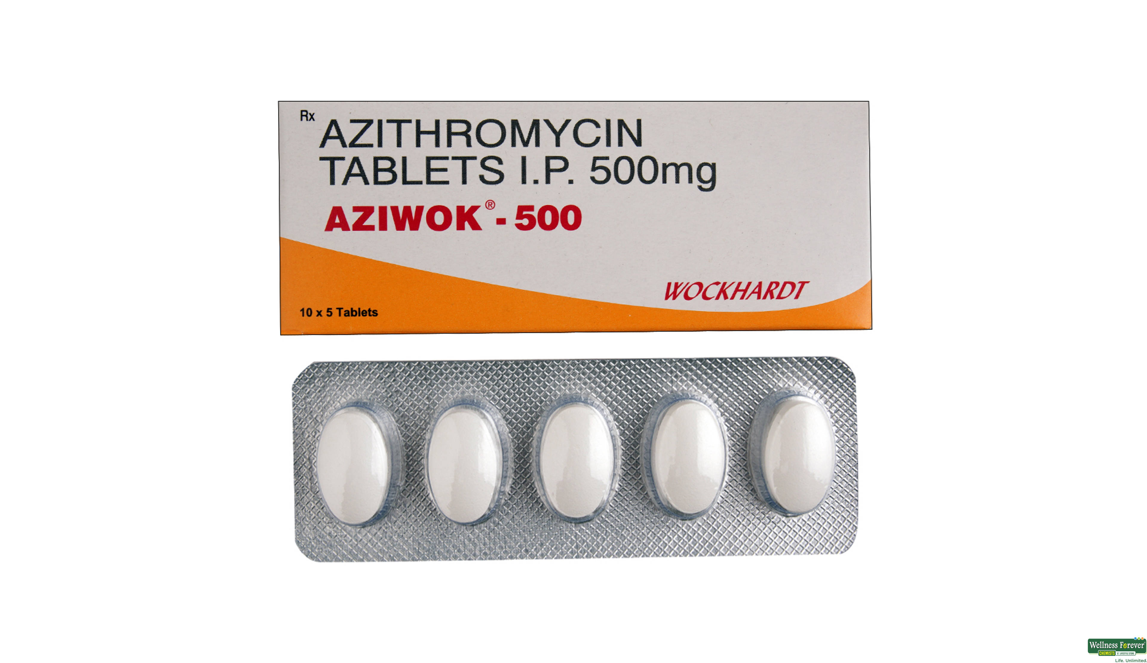 AZIWOK 500MG 5TAB- 1, 5TAB, 